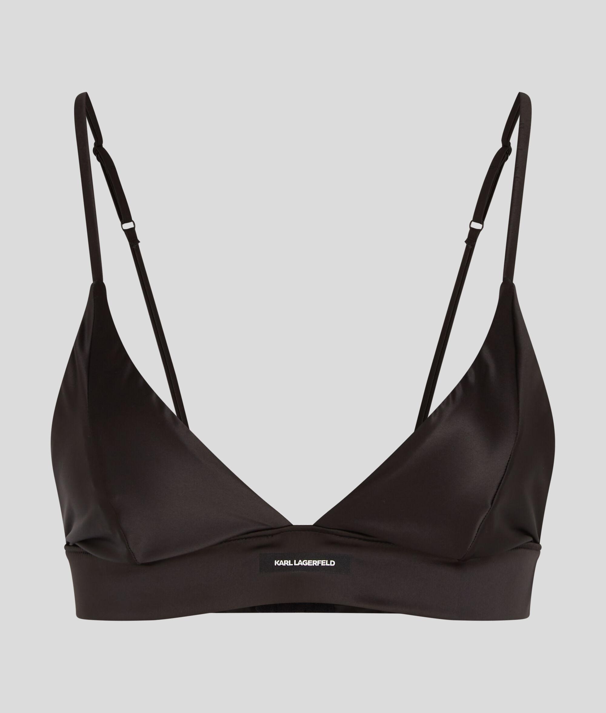 LOGO SATIN TRIANGLE BRA Product Image