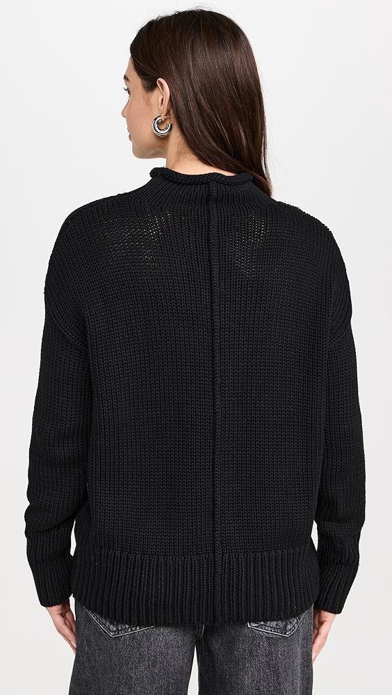 La Ligne Mock Neck Solid Marina Sweater | Shopbop Product Image