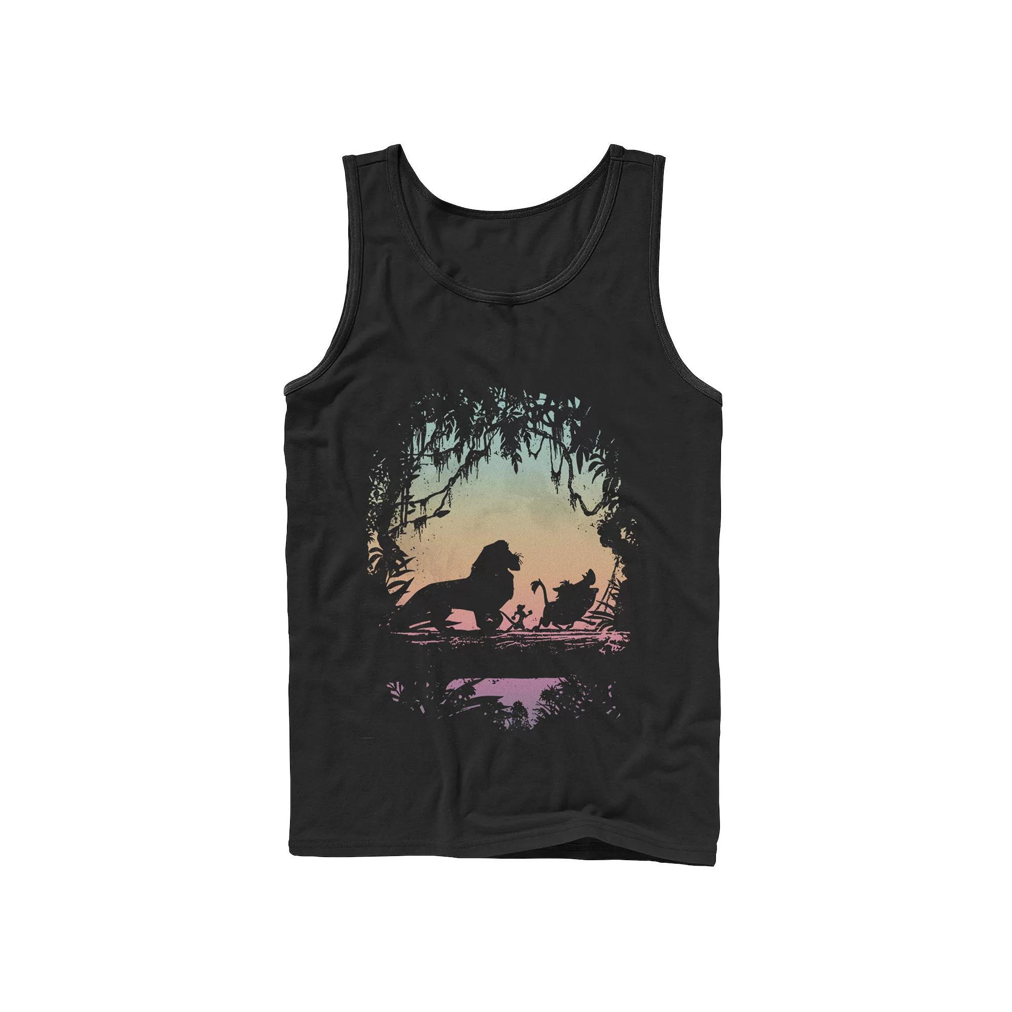 Disney's The Lion King Men's Gradient Jungle Trio Tank Top,  Product Image