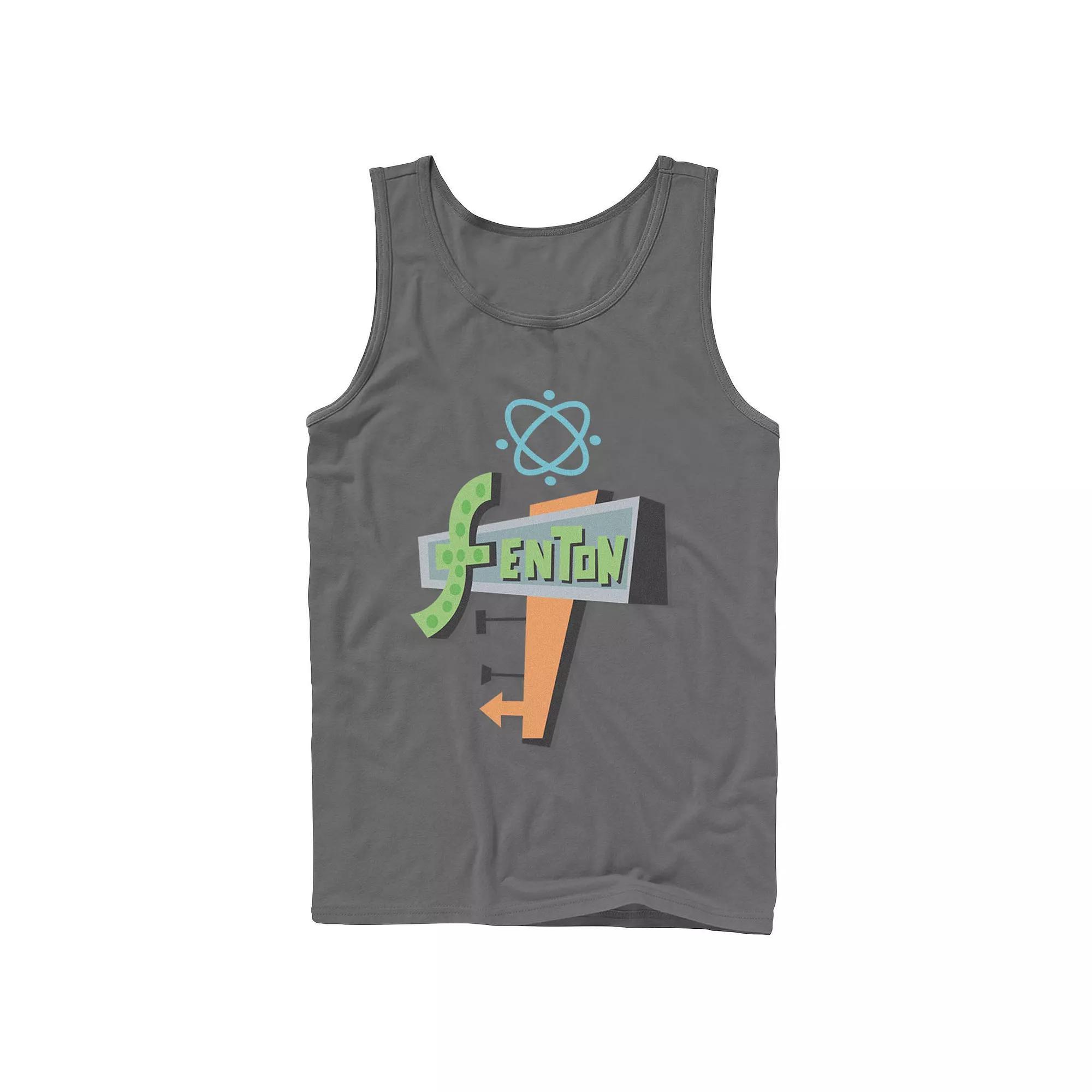 Mens Nickelodeon Danny Phantom Fenton Science Logo Tank Top, Men's,  Product Image