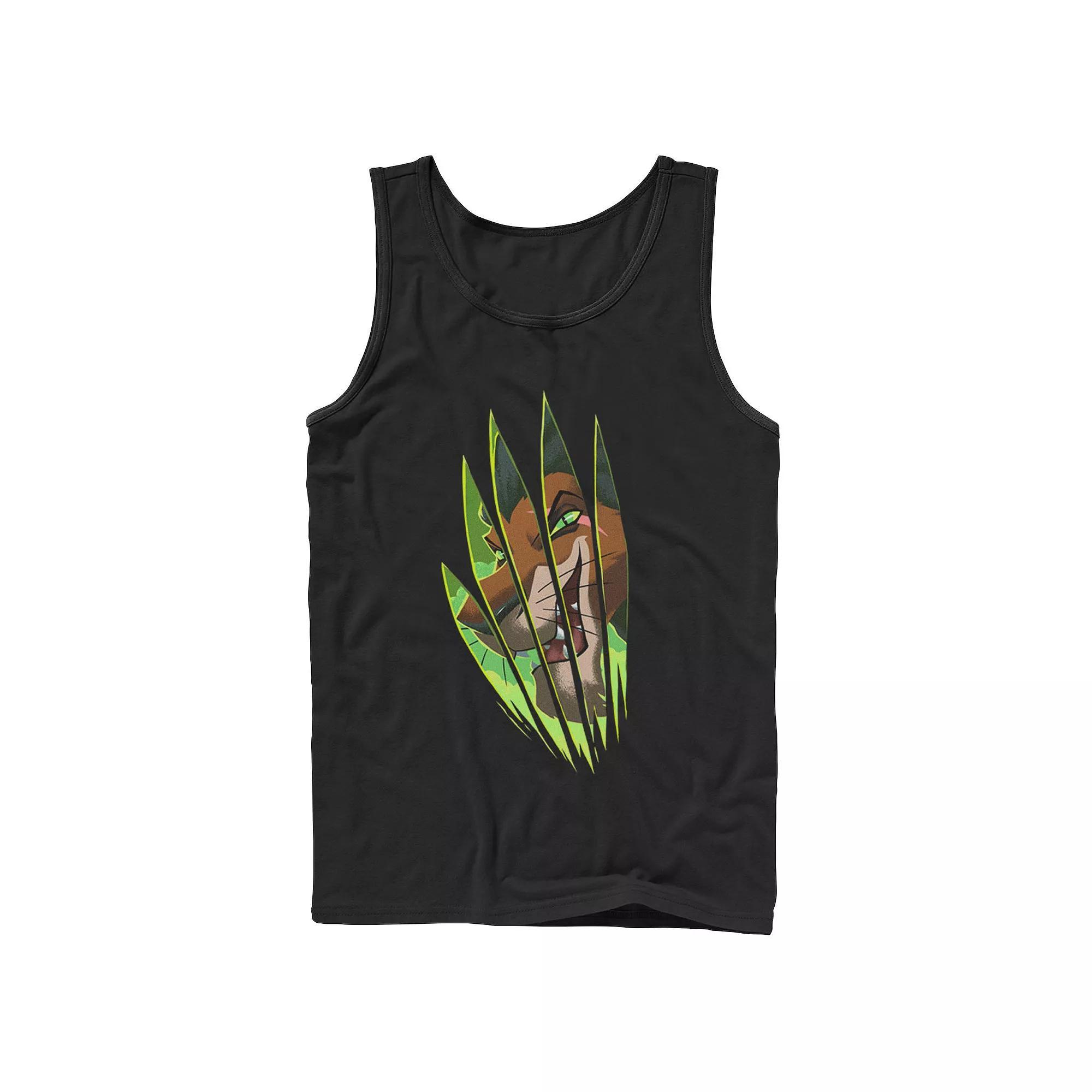 Men's Disney's The Lion King Scar Slash Portrait Tank Top, Size: XL, Black Product Image