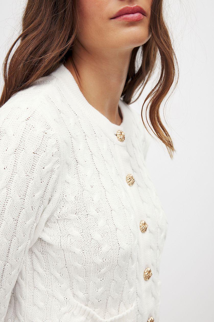 Cable Knitted Cardigan Product Image