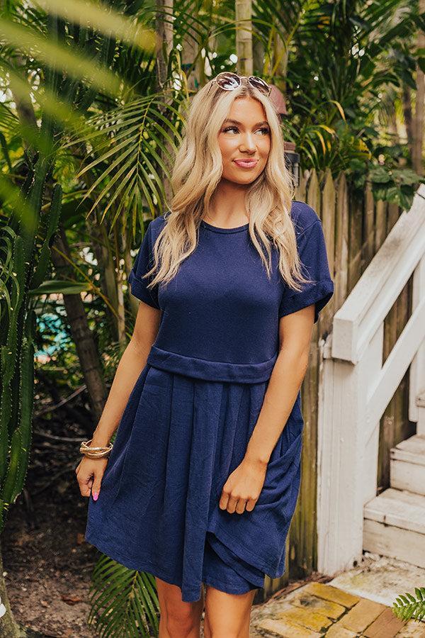 Simple Moment Mini Dress in Navy Product Image