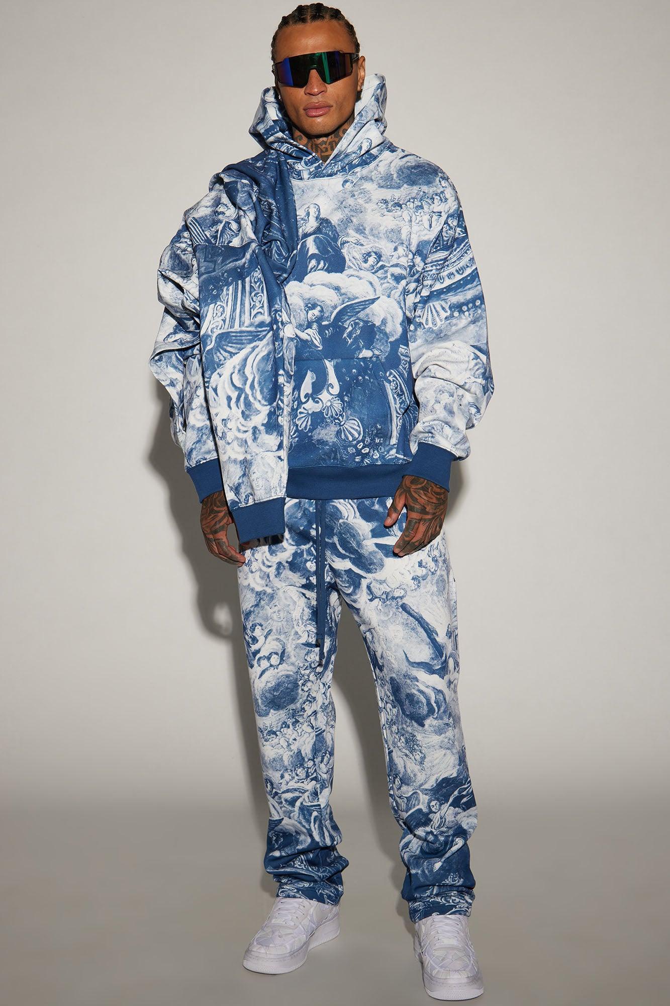 Tyson Renaissance Oversize Hoodie - Blue/combo Product Image