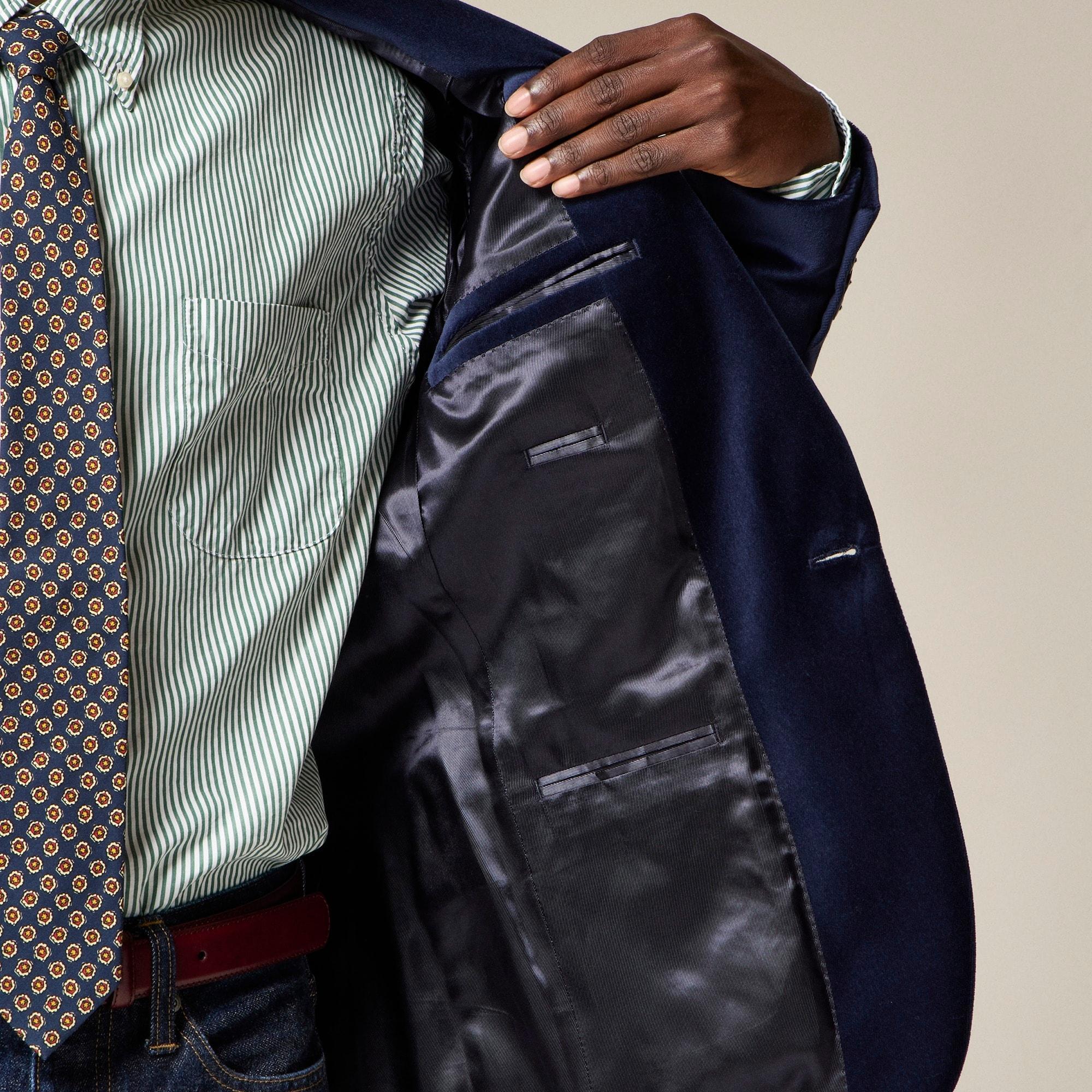 Shawl-collar dinner jacket in velvet Product Image