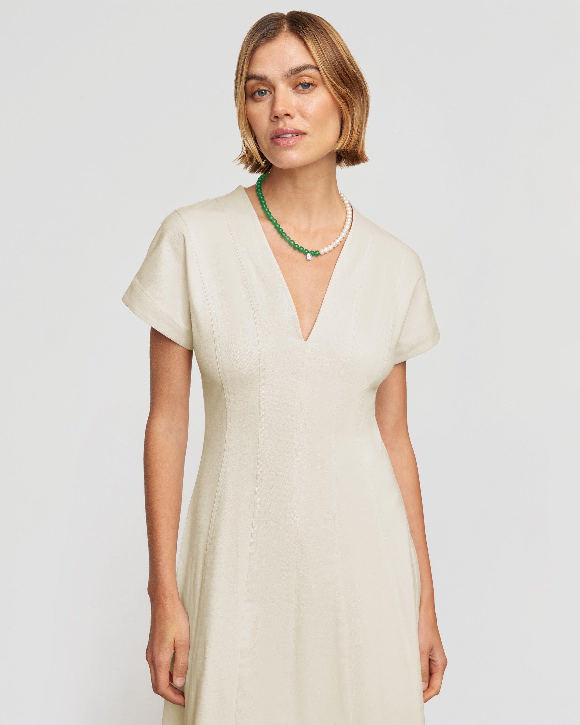 Ember Cotton Twill A-Line Dress Product Image