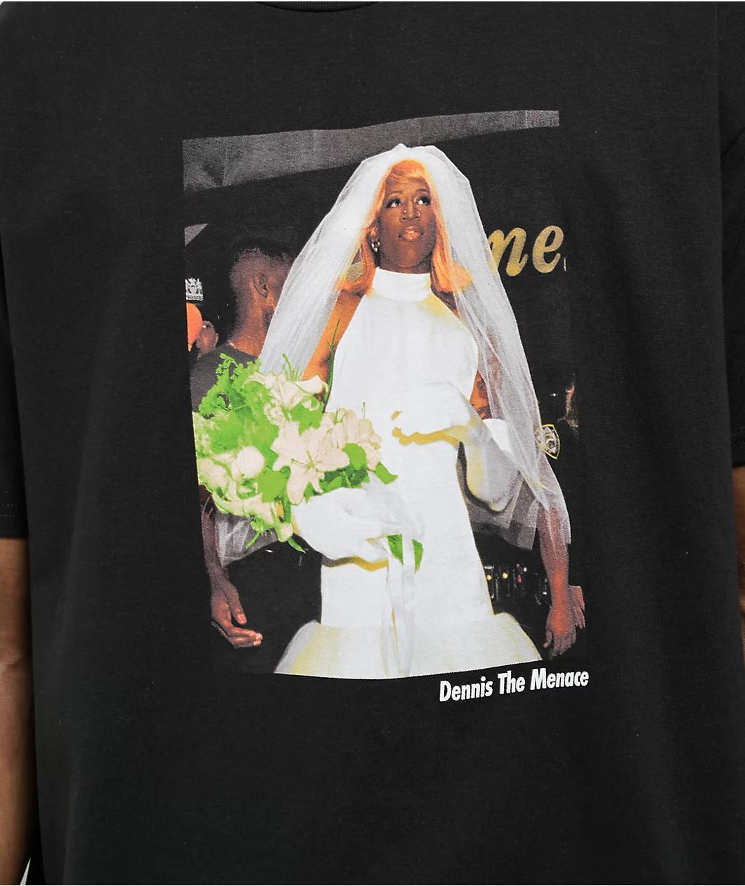 Rodman Apparel Wedding Dress Black T-Shirt Product Image