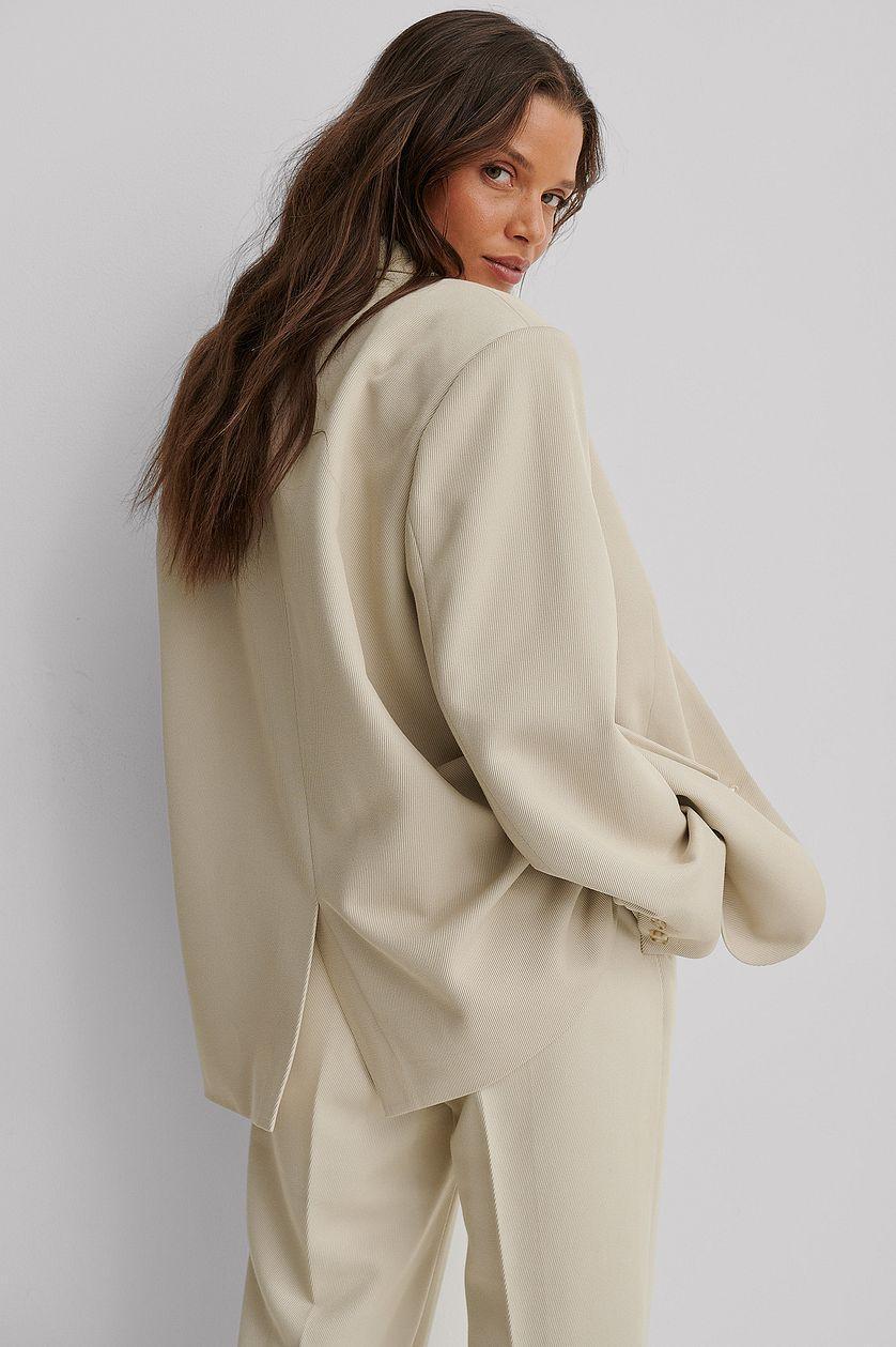 Oversized Twill Blazer Product Image