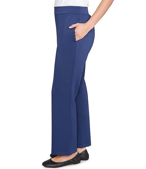 Ruby Rd. Solid Pocketed Boot Cut Pull-On Ankle Pants Product Image