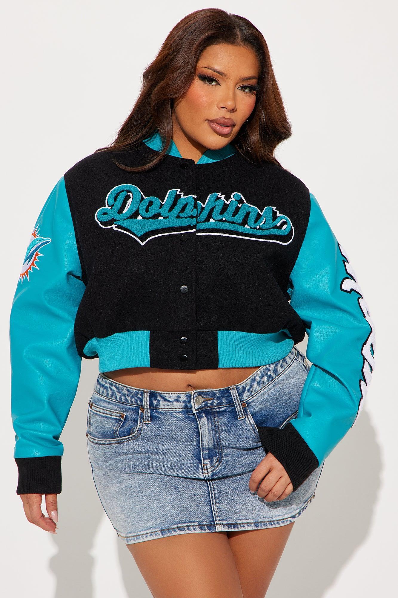 Miami Dolphins Bomber Jacket - Black Product Image