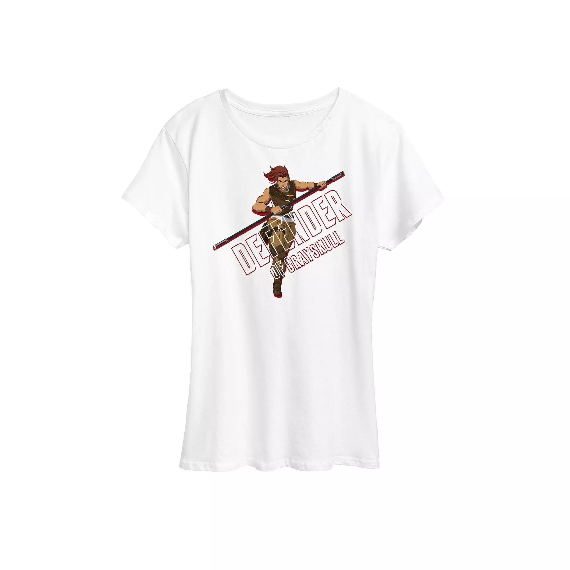 Women's Masters of the Universe Defender Graphic Tee, Size: Medium, White Product Image