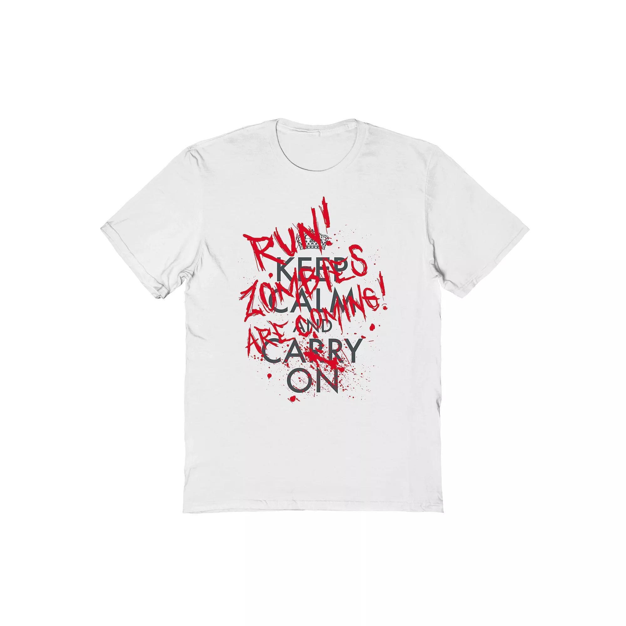 Men's Zombies Are Coming Halloween Graphic Tee, Adult Unisex,  Product Image