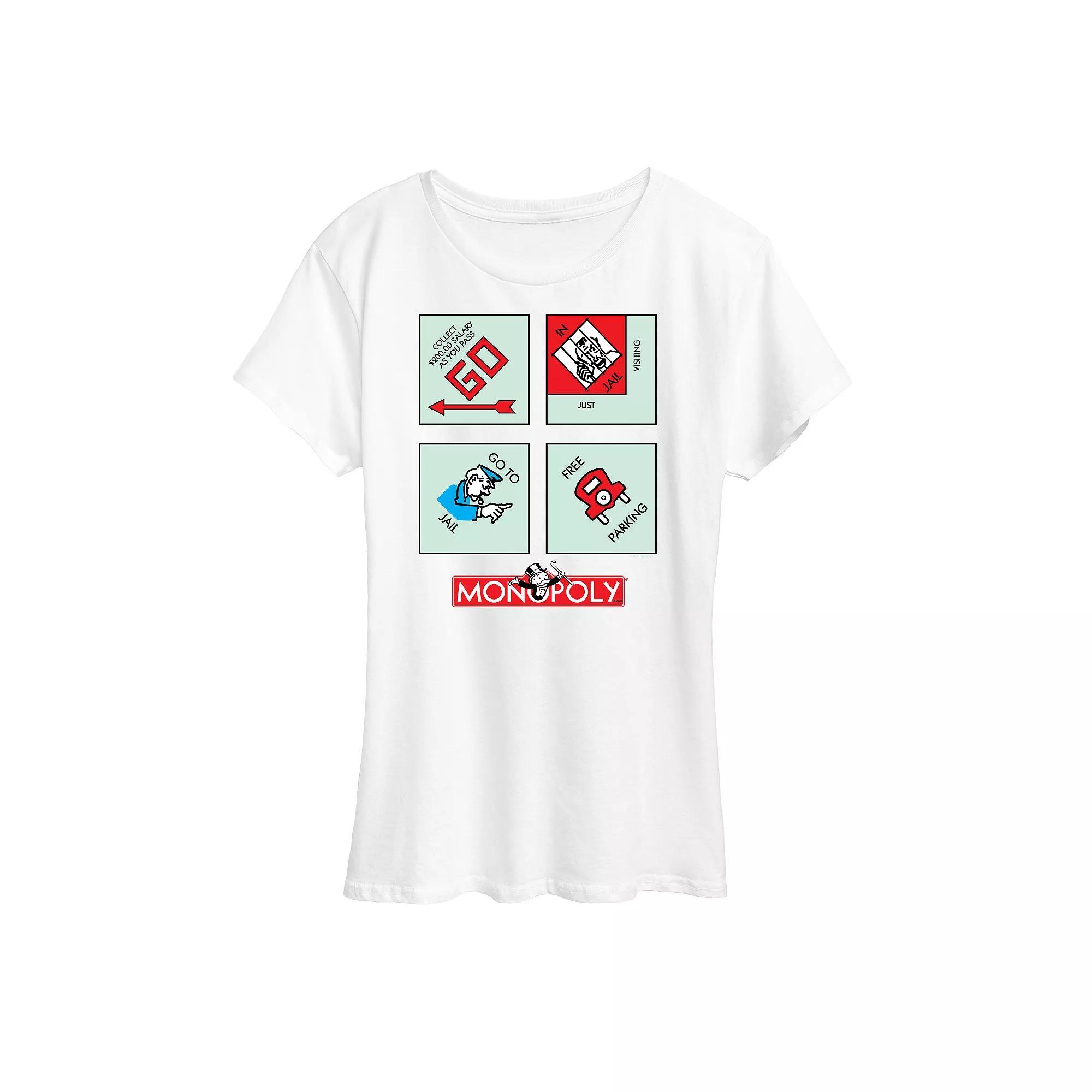 Women's Monopoly Corner Squares Graphic Tee,  Product Image