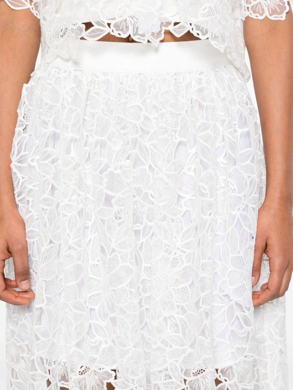 floral-lace maxi skirt Product Image