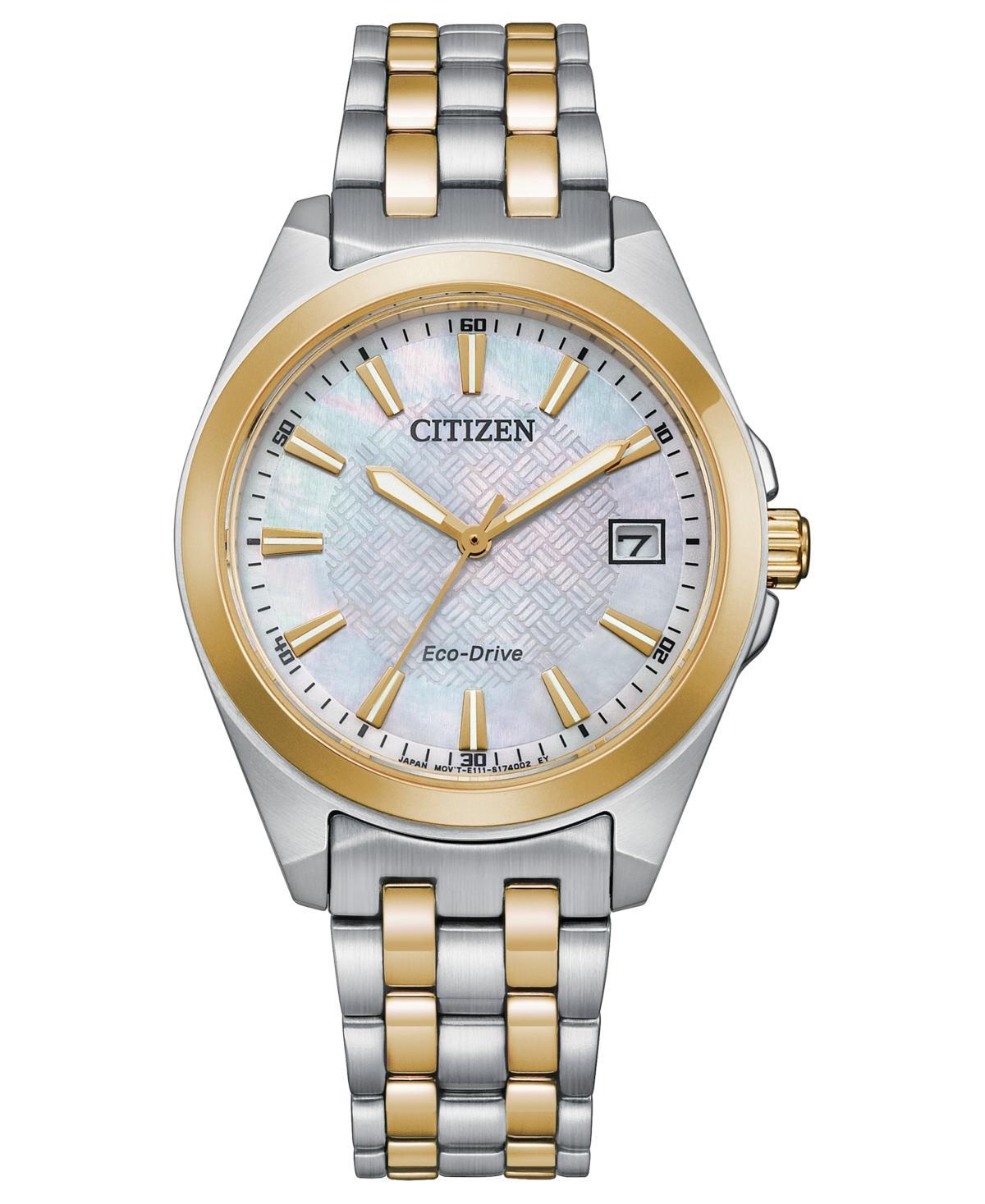 Citizen Womens Peyton Three Hand Two Tone Stainless Steel Bracelet Watch Product Image