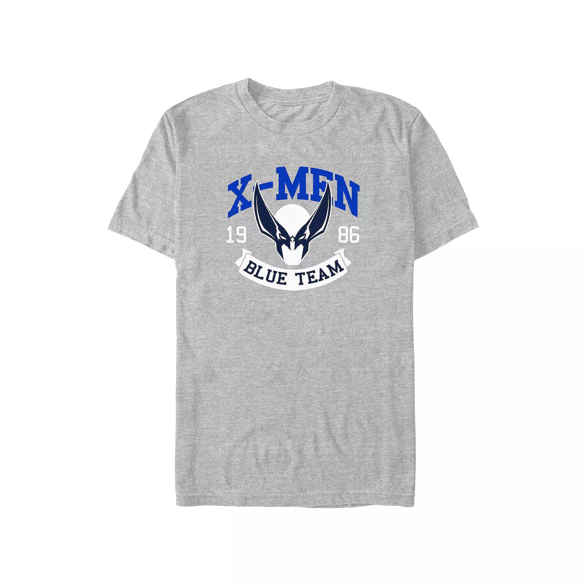 Big & Tall Marvel X-Men 1986 Blue Team Graphic Tee, Men's, Size: XXL Tall, Athletic Grey Product Image