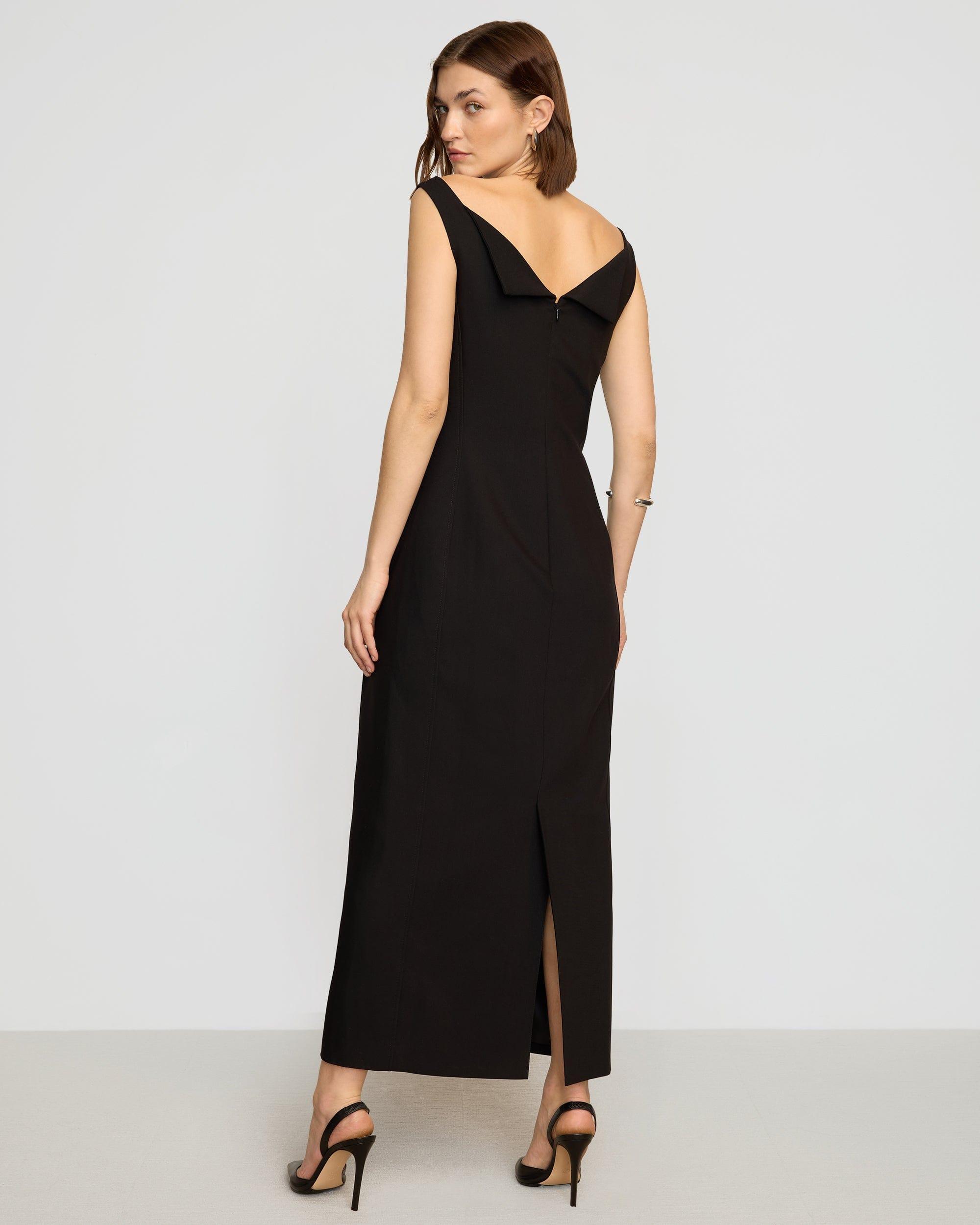 Thanya Wide-Neck Split-Back Dress Product Image