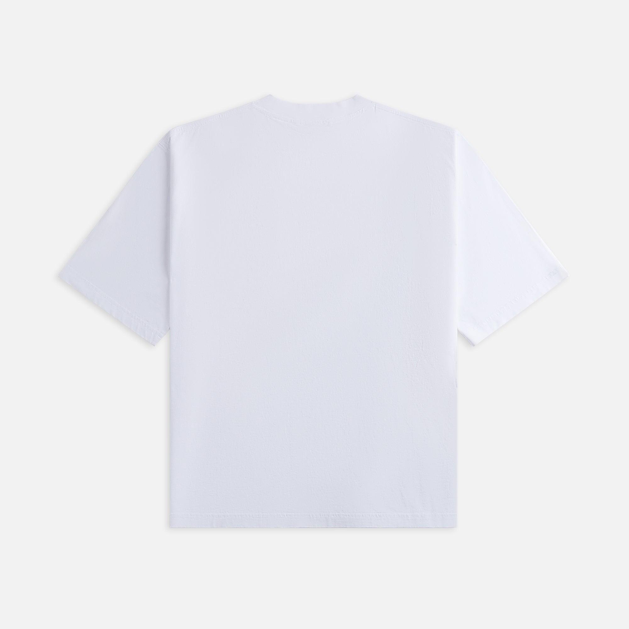 Marni Organic Jersey Tee with Wrinkled Marni Logo - Lily White Male Product Image