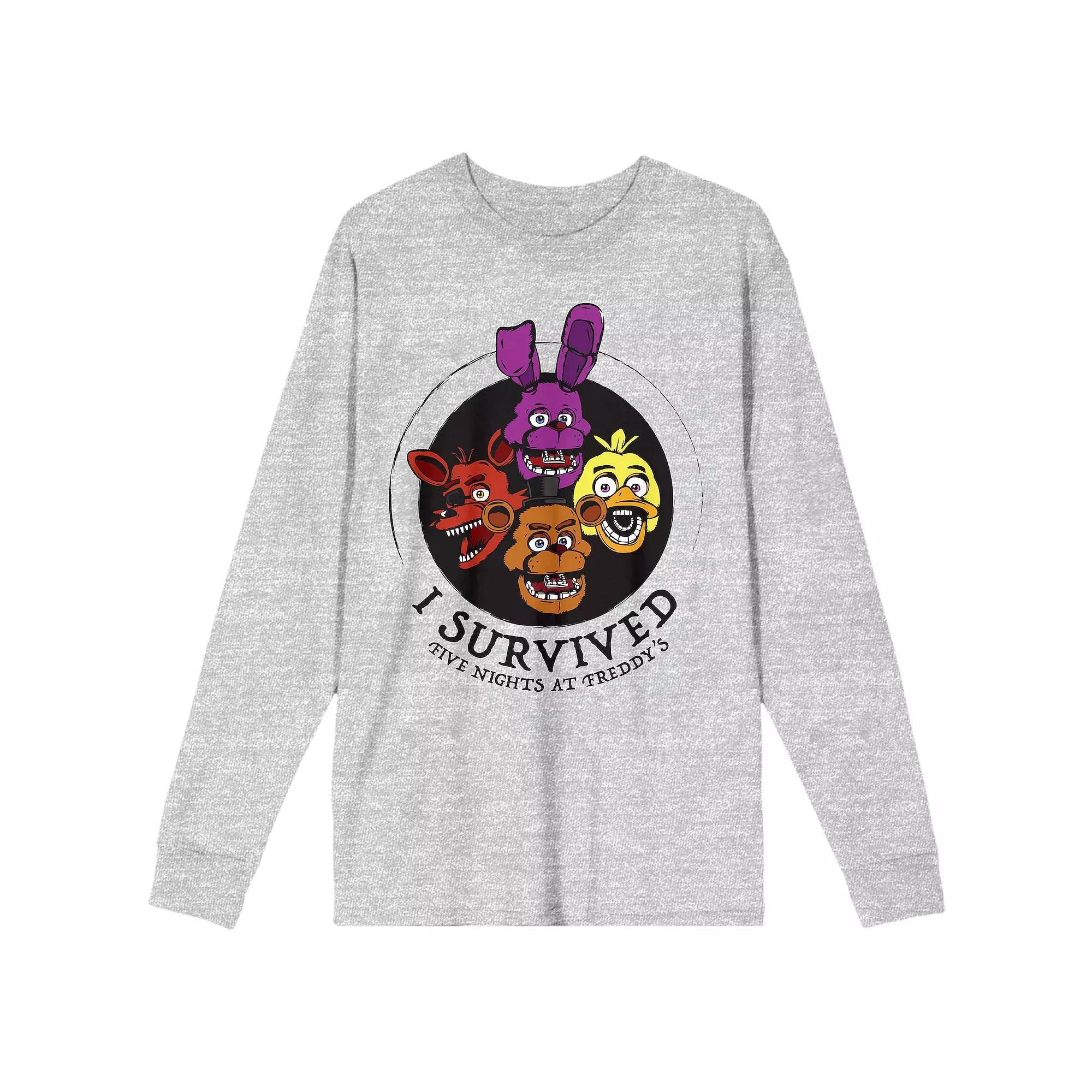 Men's Five Nights at Freddys Long Sleeve Tee,  Product Image