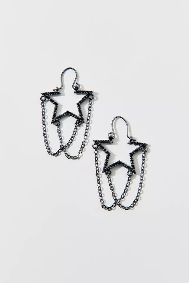 Star Chain Hoop Earring Product Image