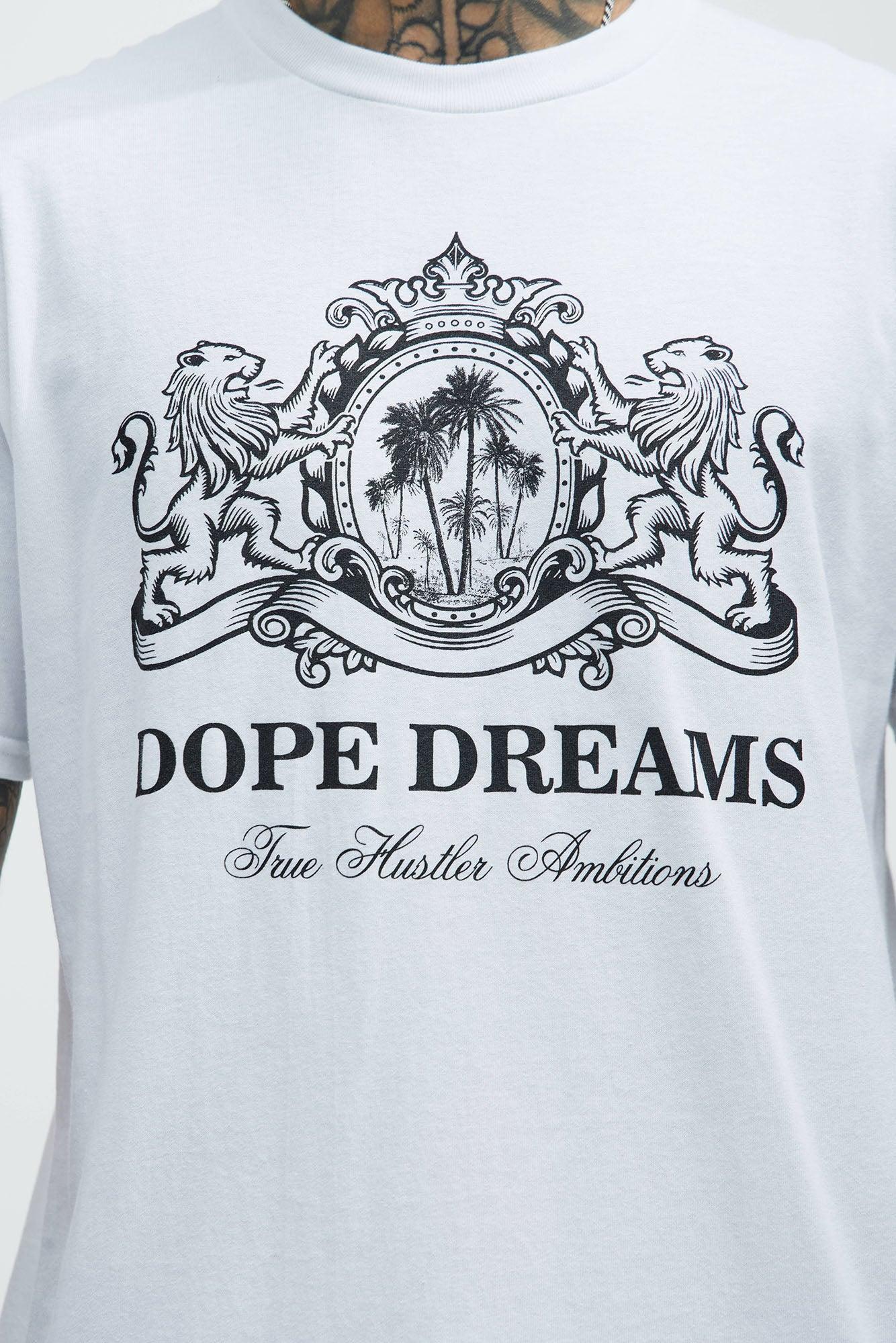 Dope Dreams And Ambitions Short Sleeve Tee - White Product Image