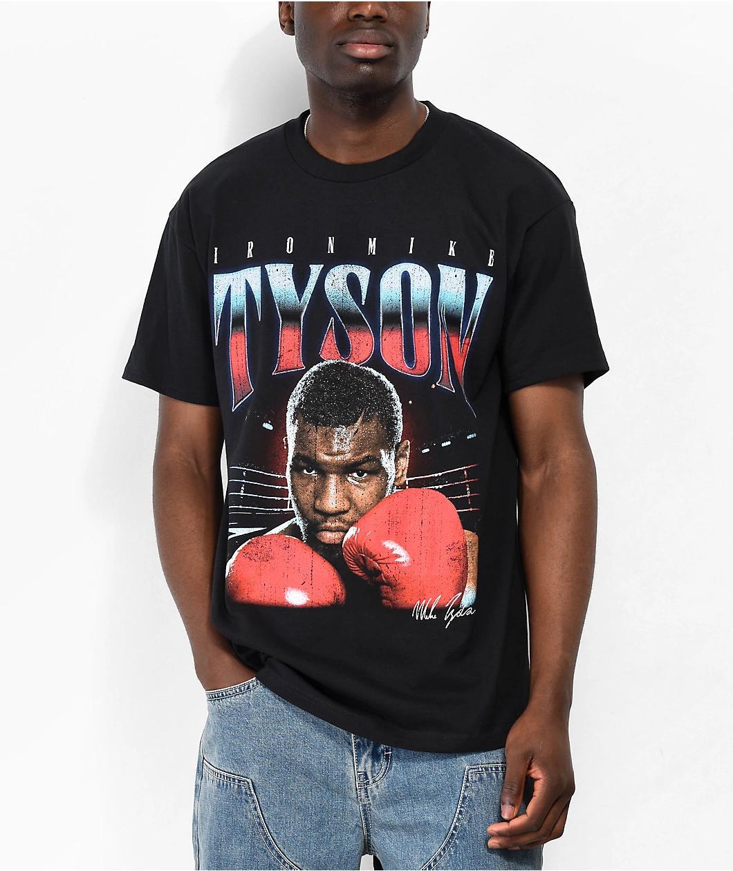 Mike Tyson In The Ring Black T-Shirt Product Image