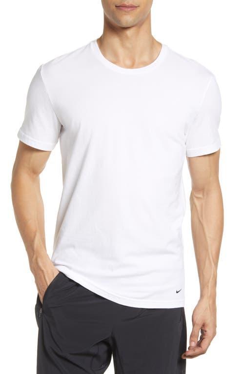 Nike Men's Dri-FIT Essential Cotton Stretch Slim Fit Crew Neck Undershirt (2-Pack) Product Image