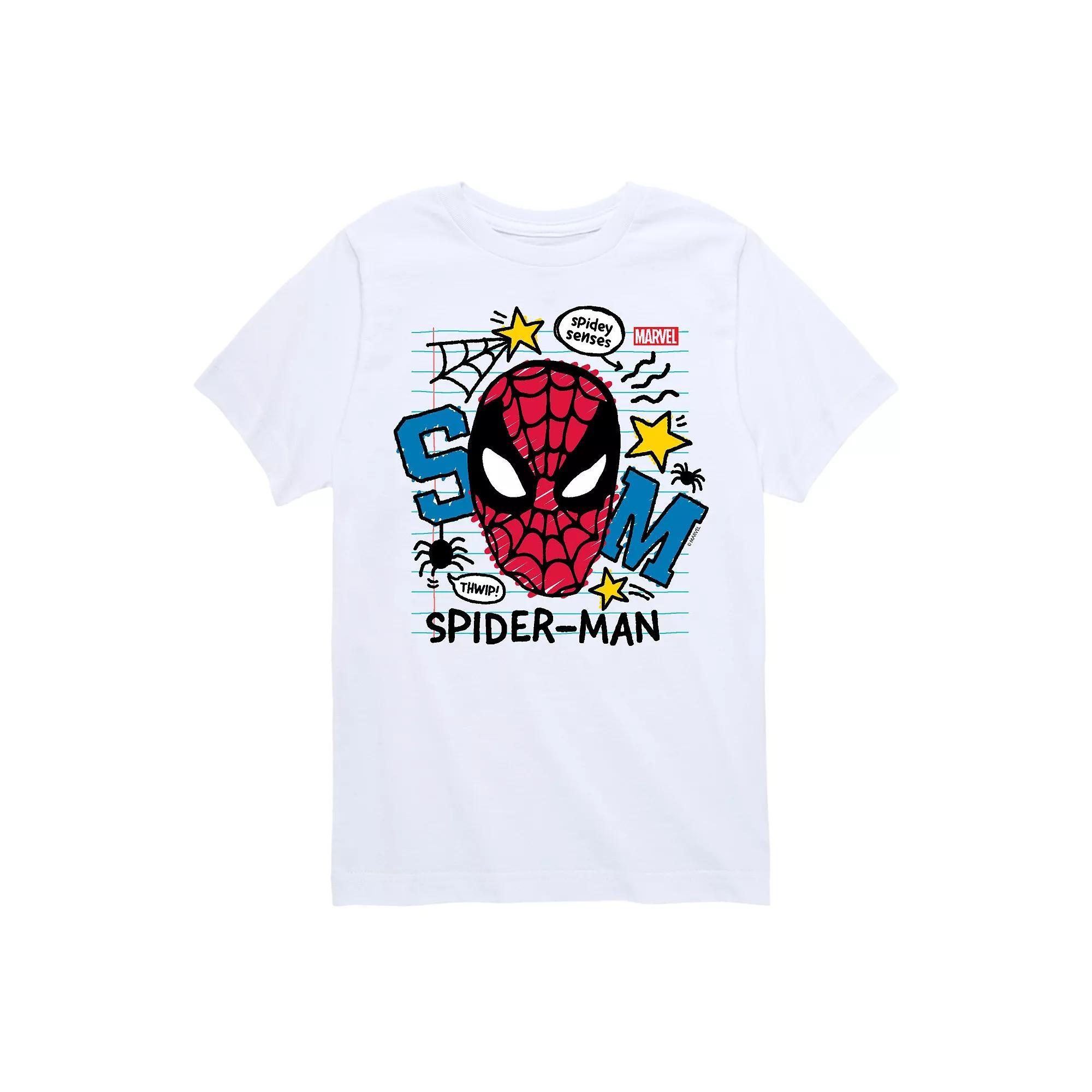 Boys 8-20 Marvel Spider-Man Spidey Sense Sketch Graphic Tee, Boy's,  Product Image