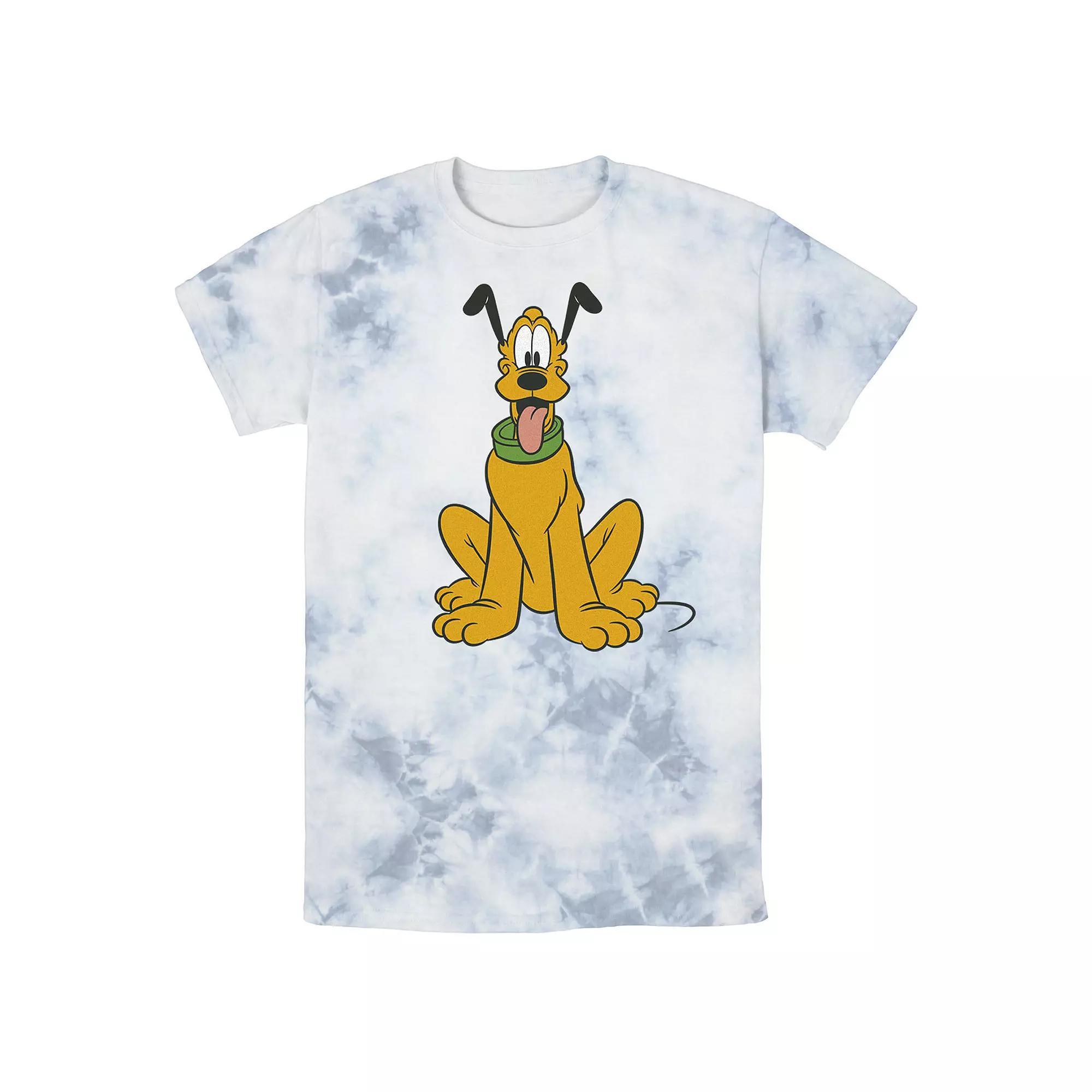 Men's Disney Mickey Mouse Pluto The Dog Portrait Wash Tee,  Product Image