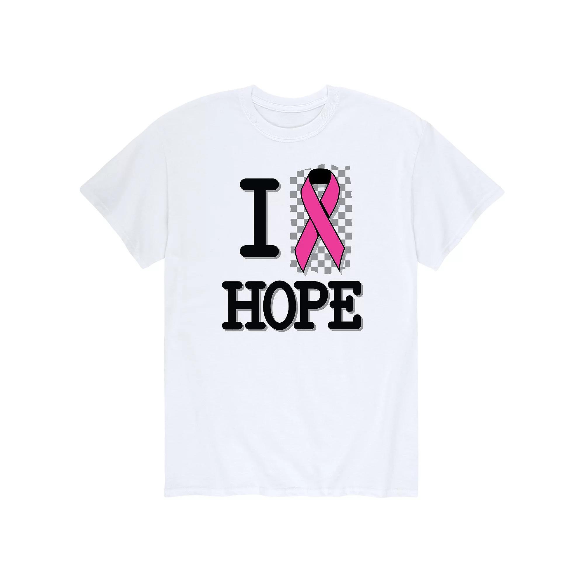 Men's I Ribbon Hope Tee, Size: XL, White Product Image