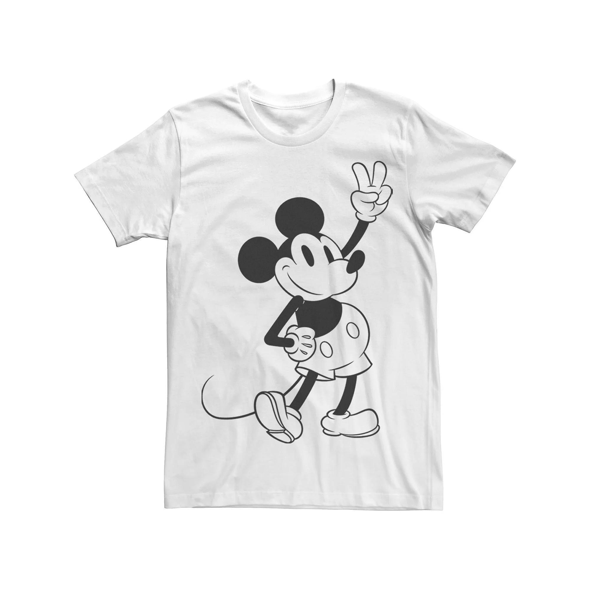 Disney's Mickey & Friends Mickey Peace Outline Men's Tee,  Product Image