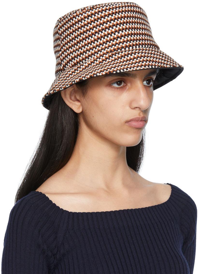 CHLOÉ Meril Woven Cotton Bucket Hat In Multi Product Image