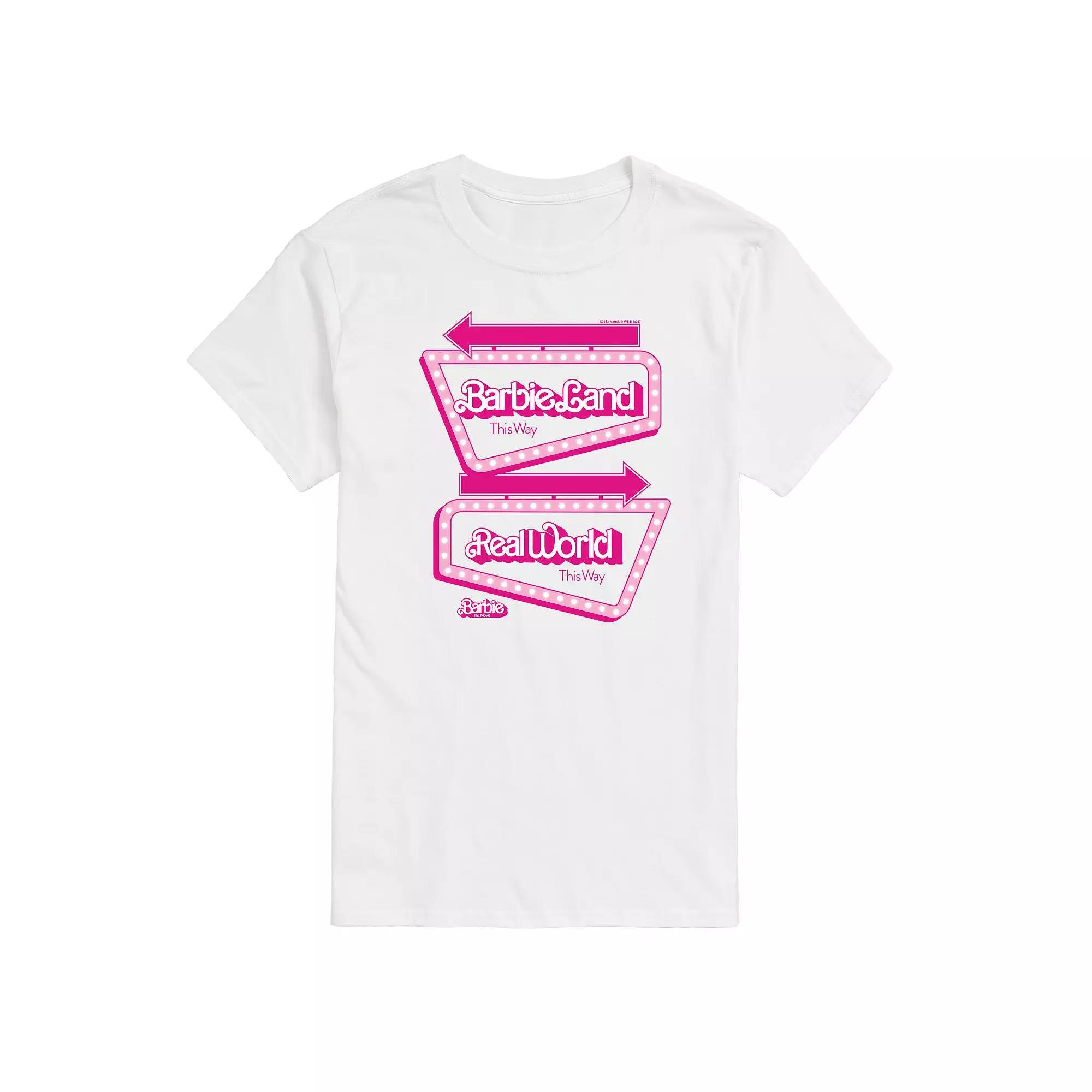 Men's Barbie™ The Movie Barbieland Graphic Tee, Size: Small, Ivory Product Image