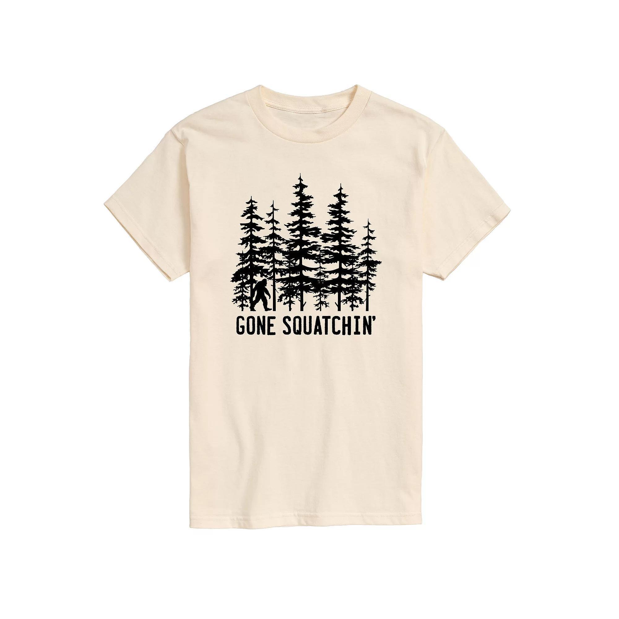 Men's Gone Squatchin Graphic Tee, Size: XL, Beige Khaki Product Image