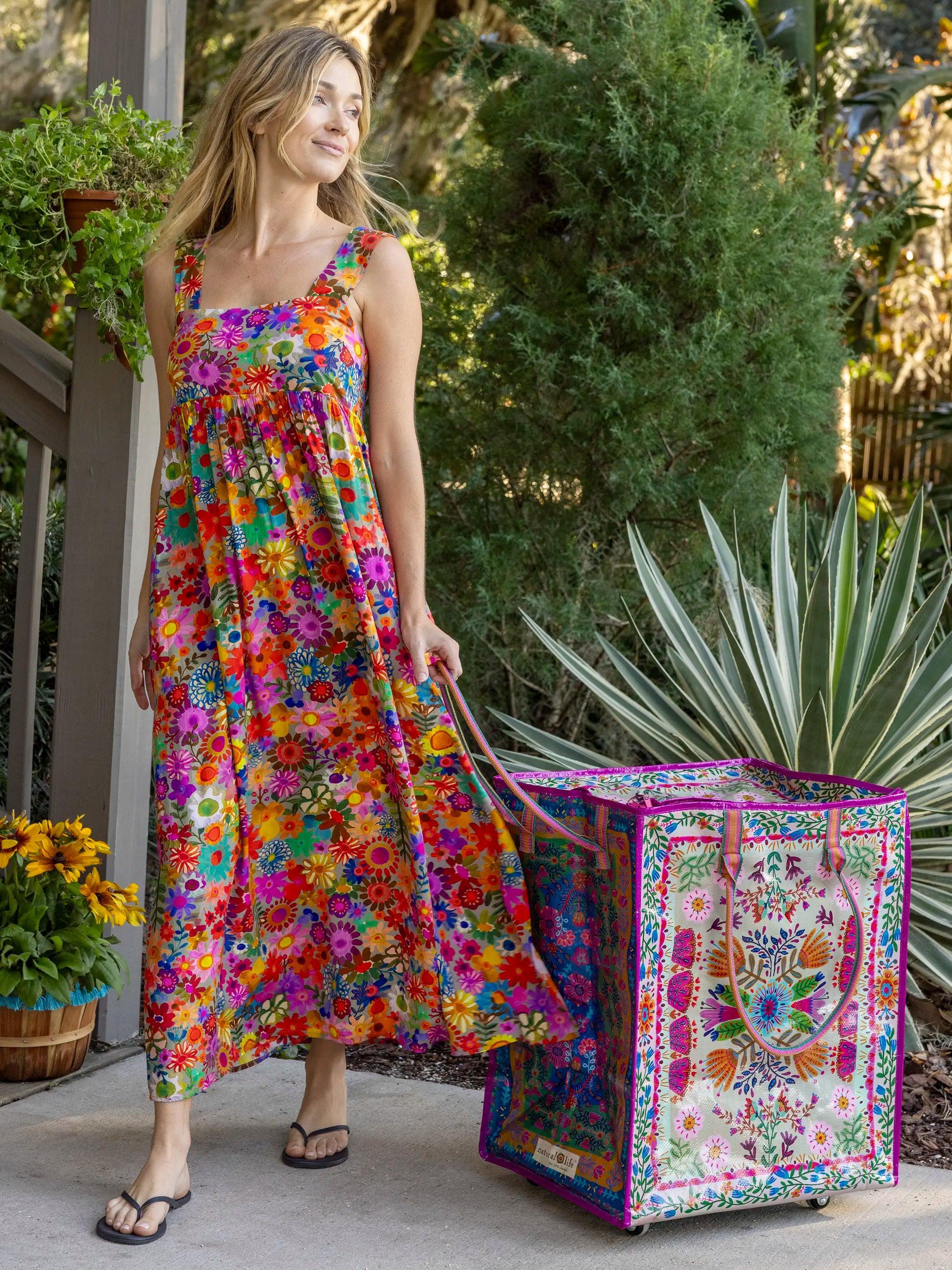 Tricia Maxi Dress - Rainbow Calico Floral Product Image