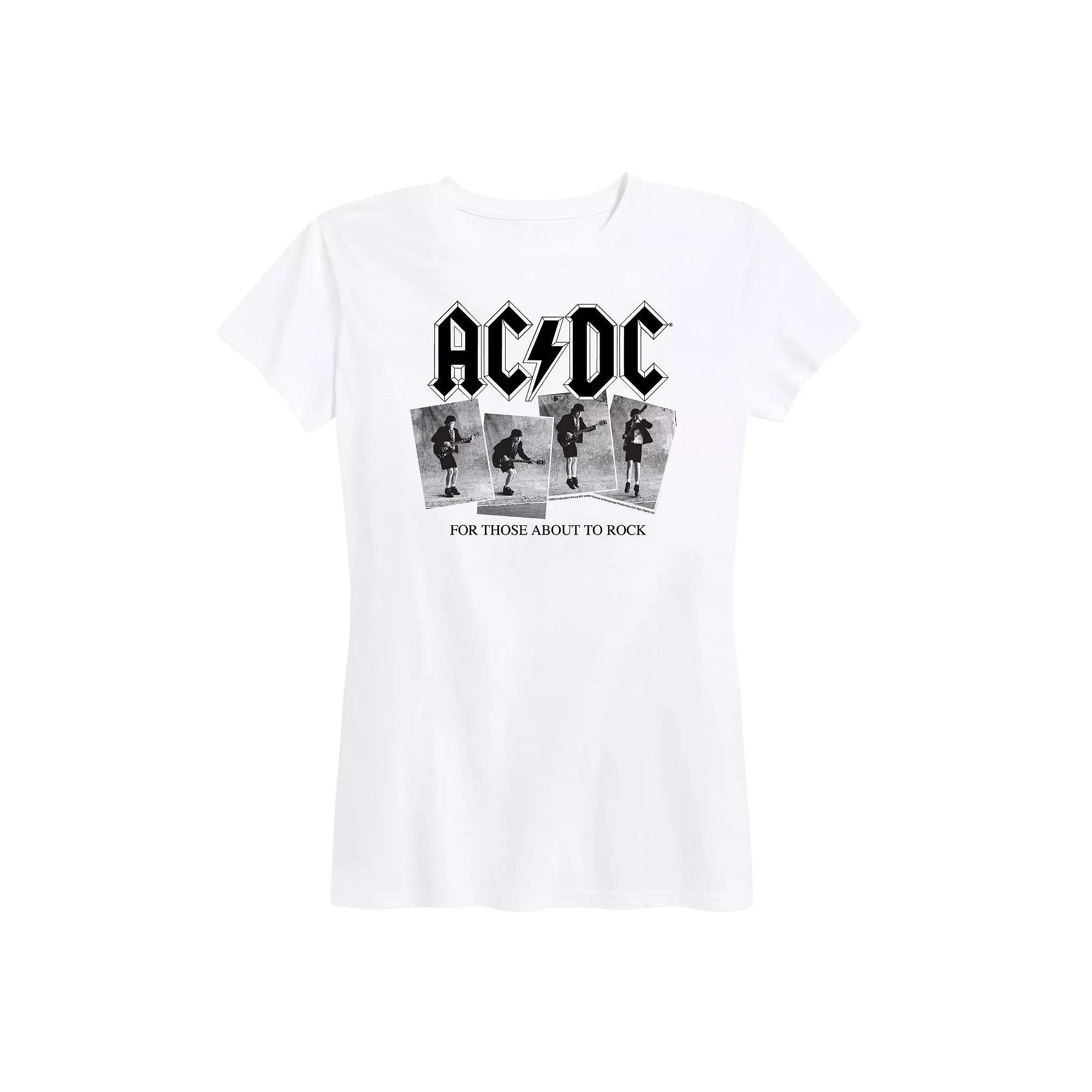 Women's ACDC Photo Sequence Graphic Tee, Girl's,  Product Image
