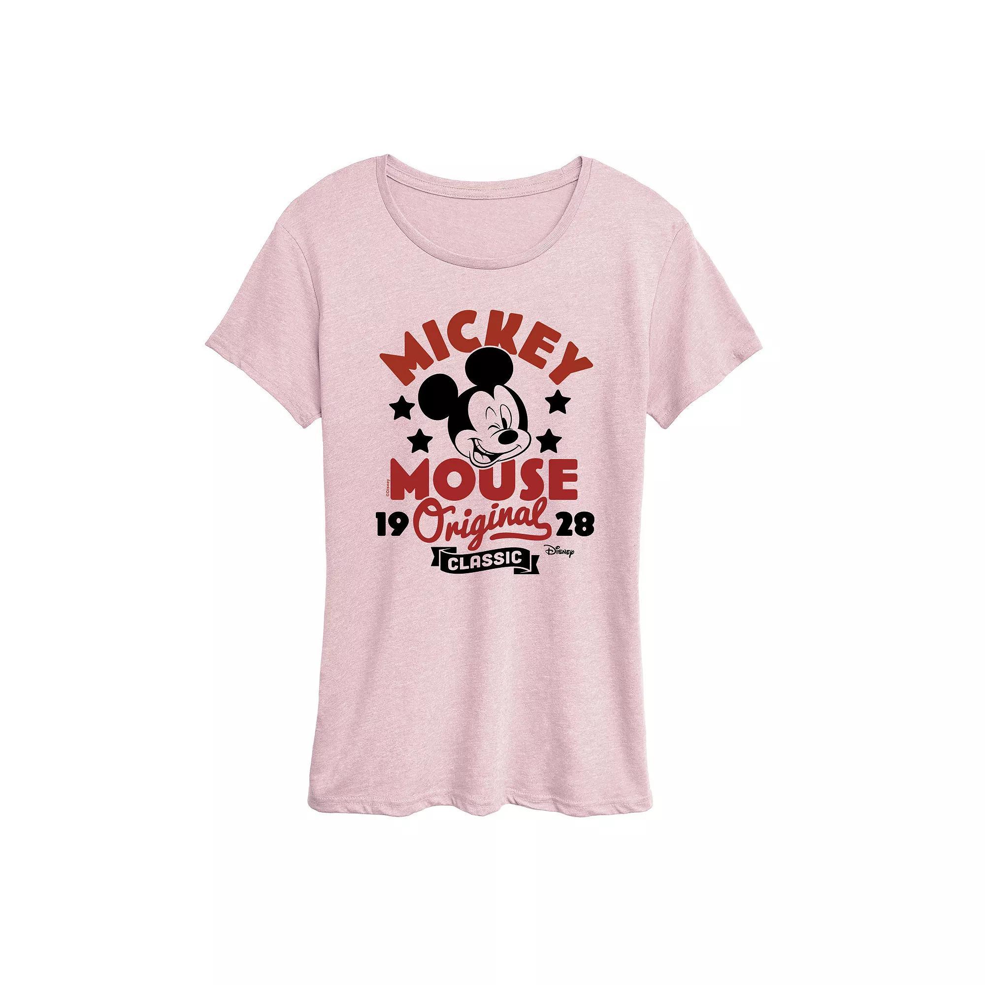 Disney's Mickey Mouse Women's Original Badge Graphic Tee,  Product Image