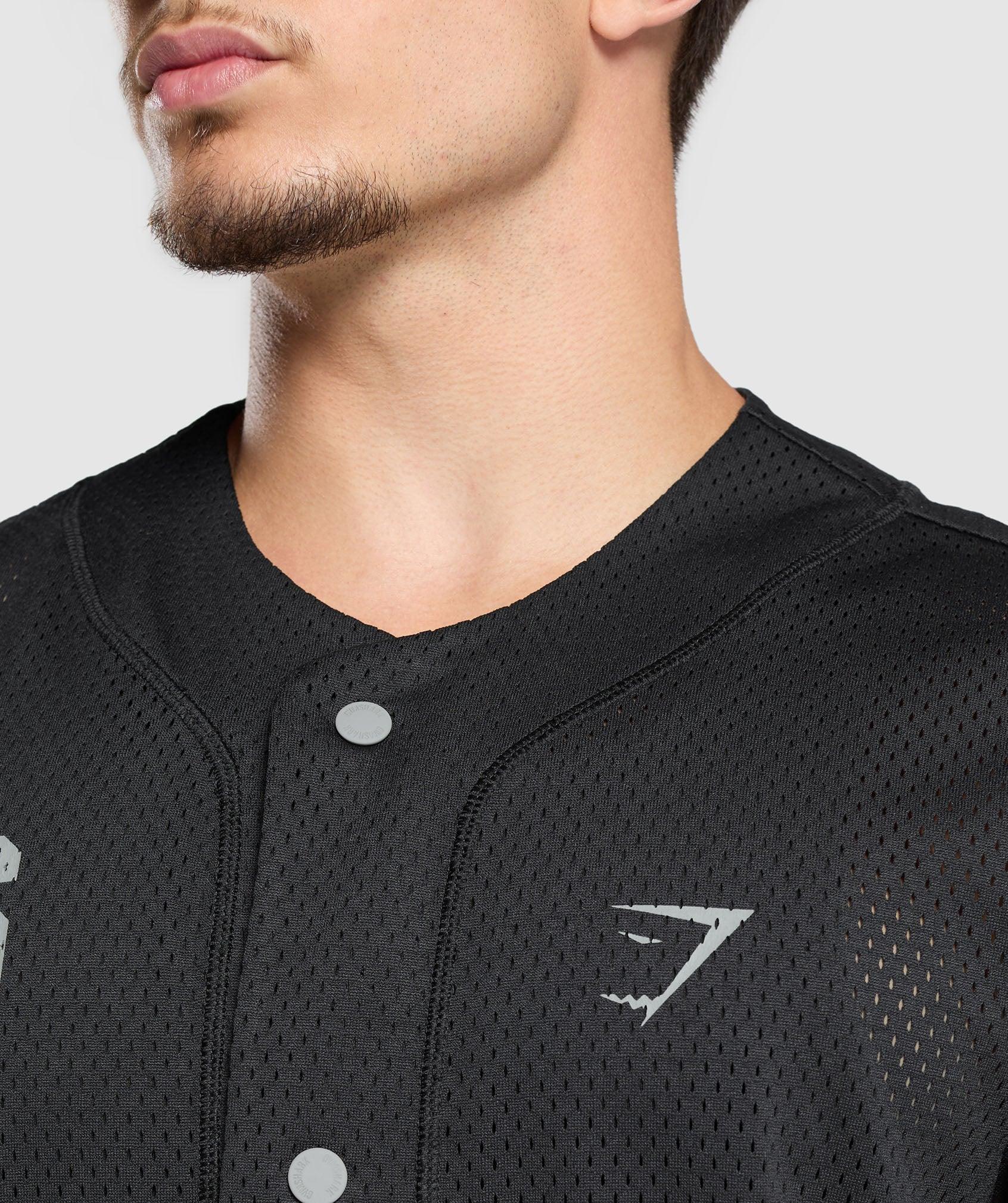 Gymshark Sports Jersey - Black Male Product Image