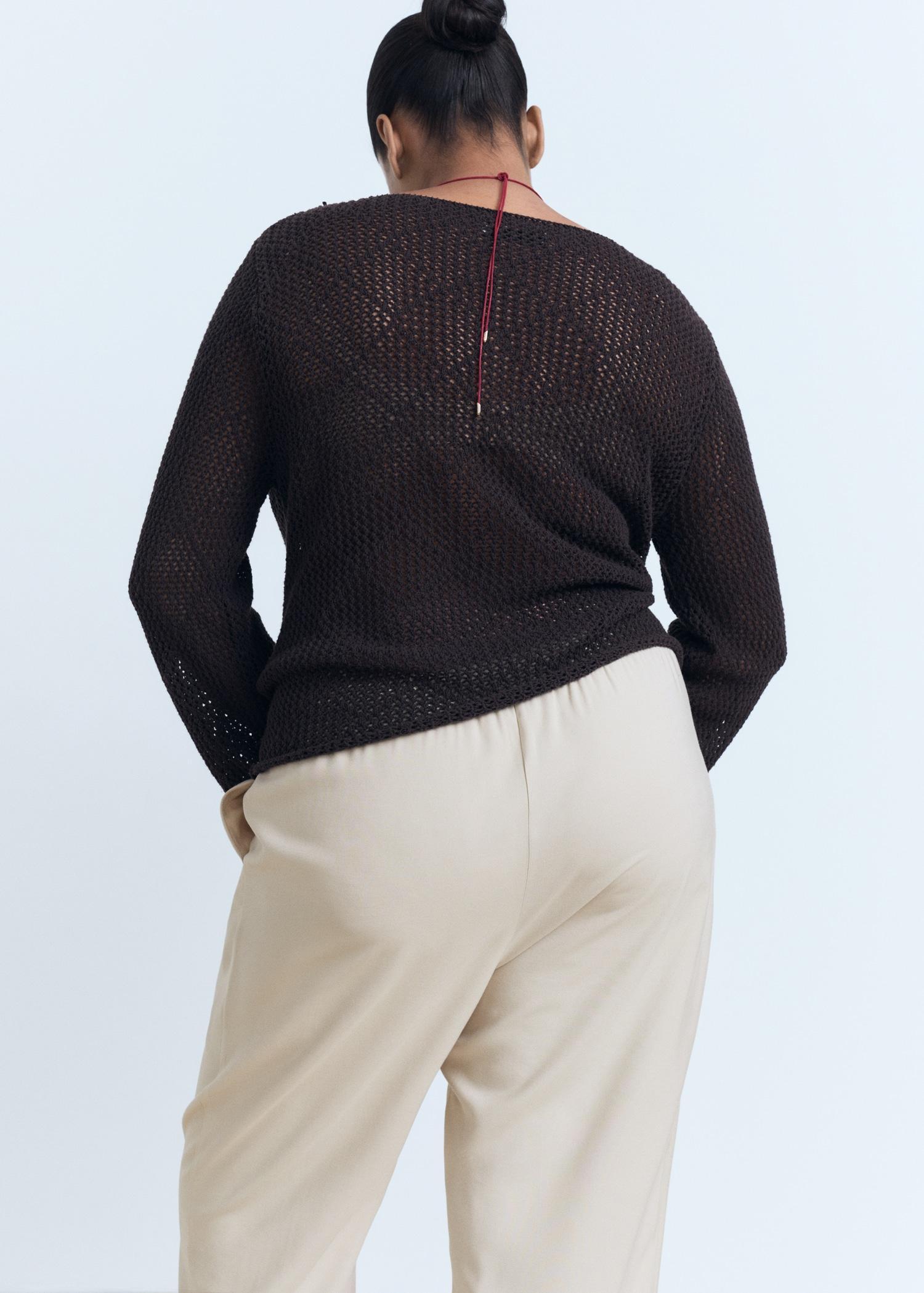 Drawstring flowy pants - Women | MANGO USA Product Image