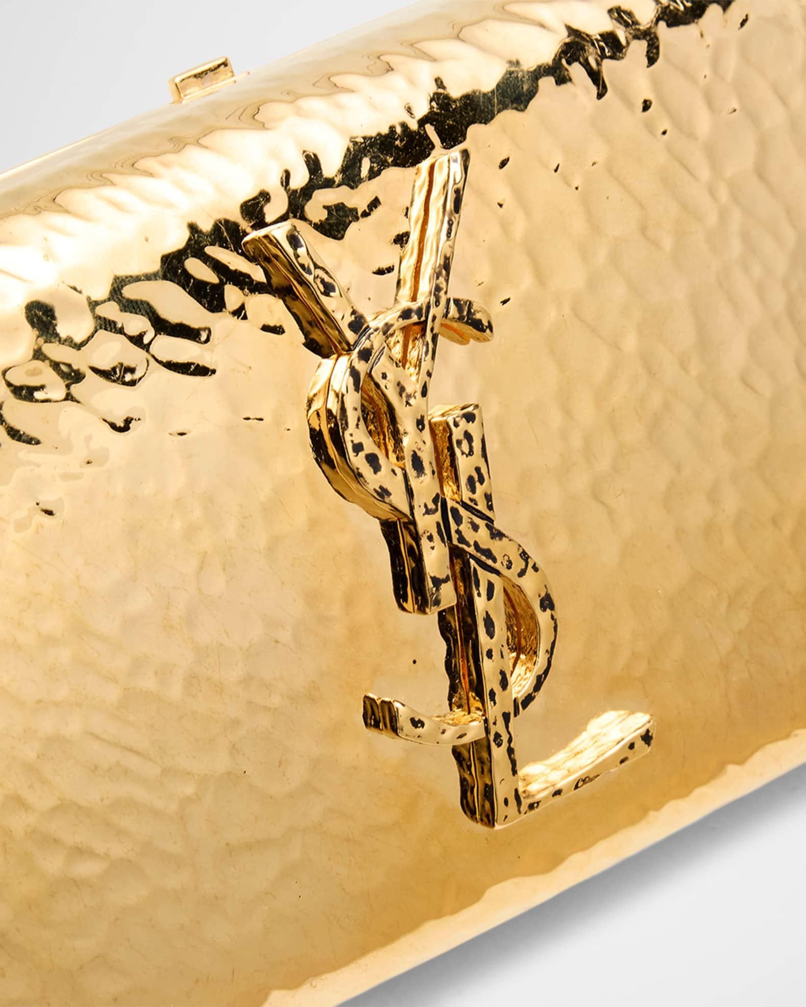 Martele YSL Clutch Bag in Hammered Metal Product Image