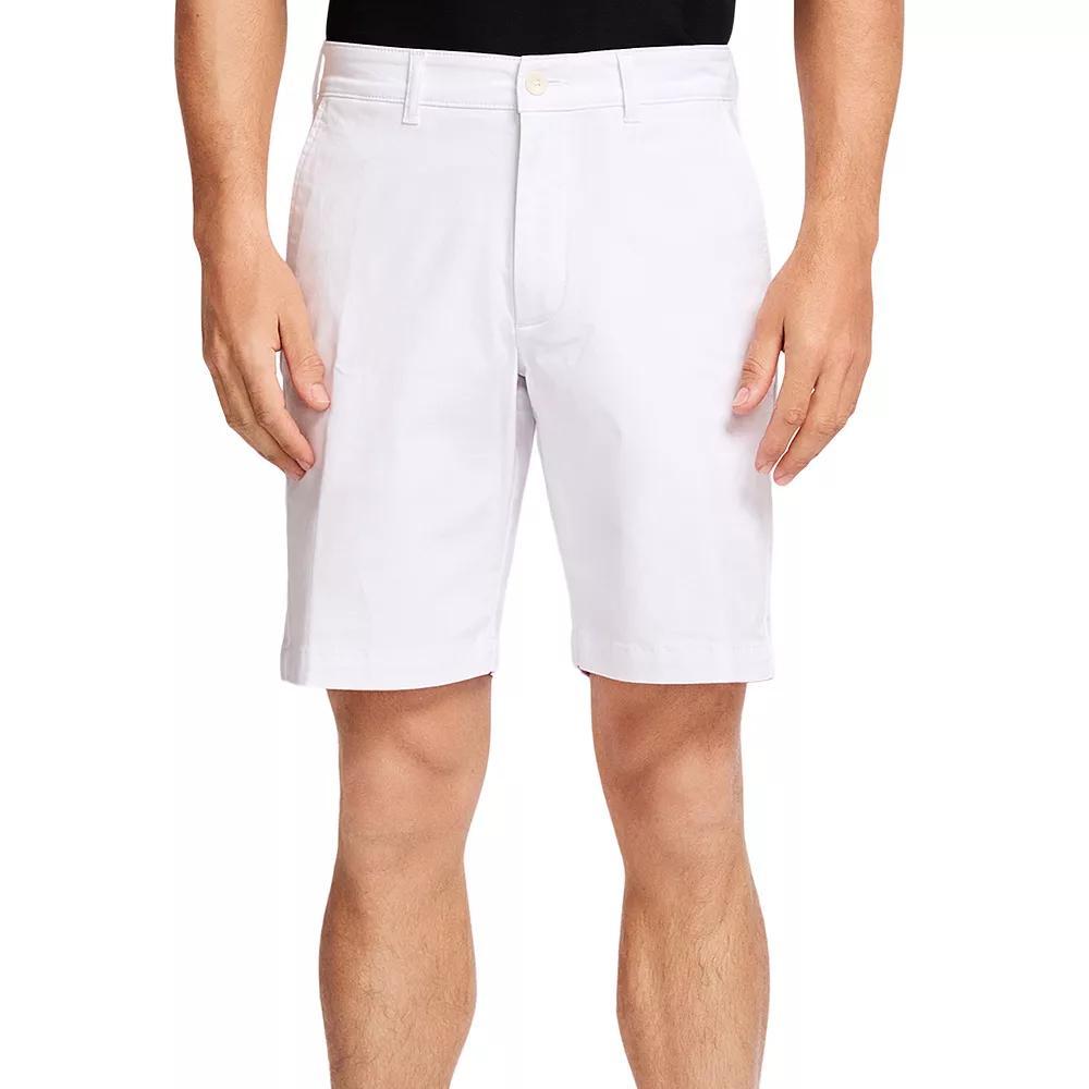 Men's IZOD Saltwater 9.5-in. Flat Front Shorts, Size: 38, Harbor Blue Product Image