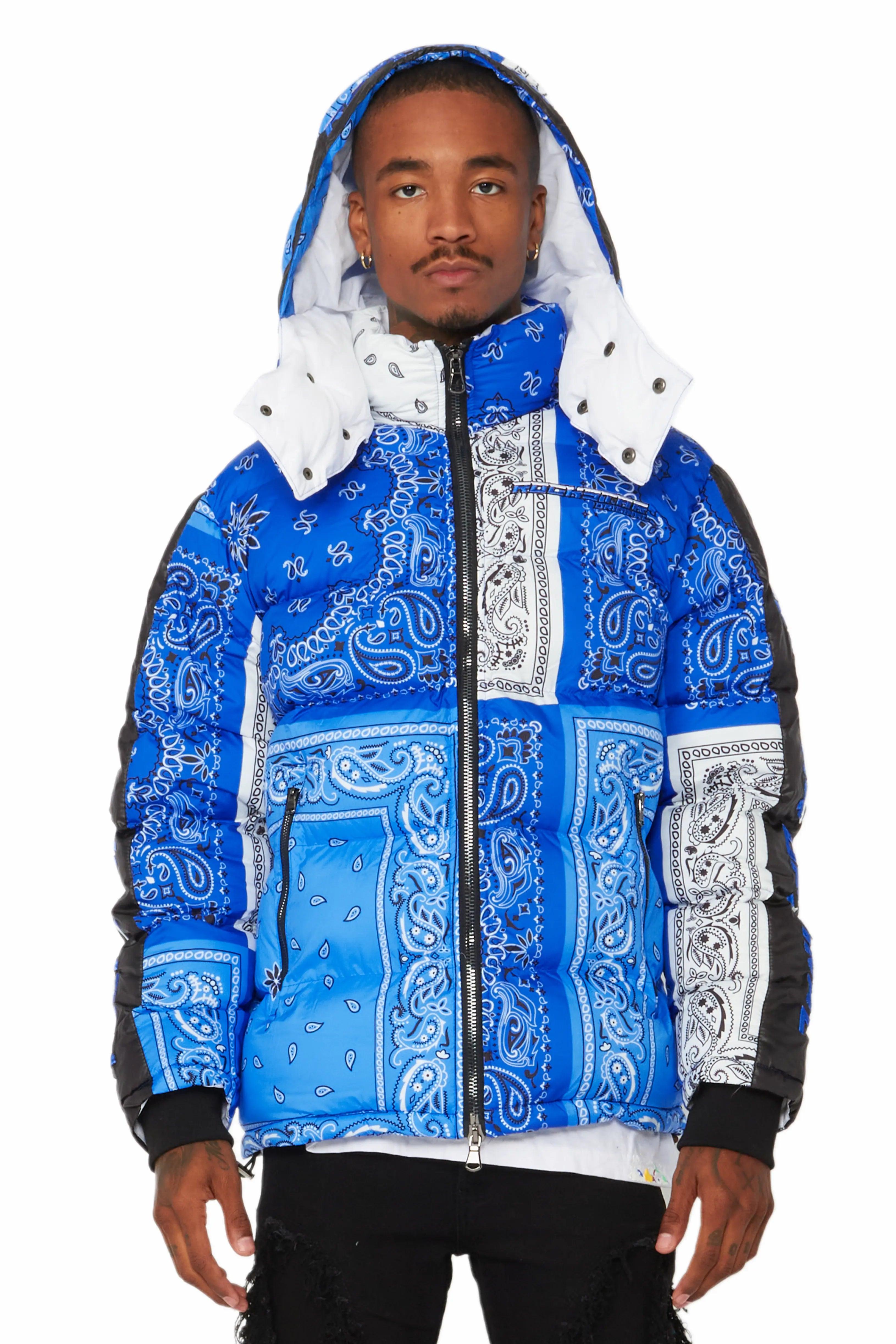 Kyro Puffer Jacket- Blue Male Product Image