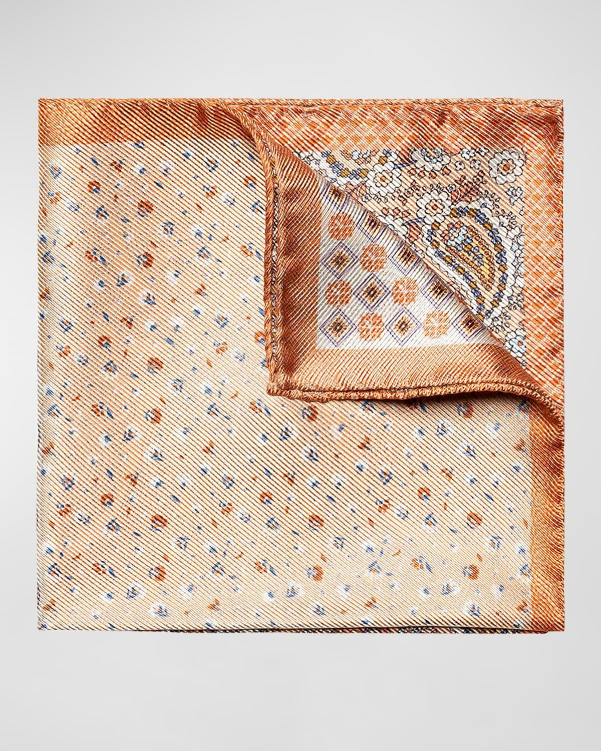 Mens Paisley Silk Pocket Square Product Image