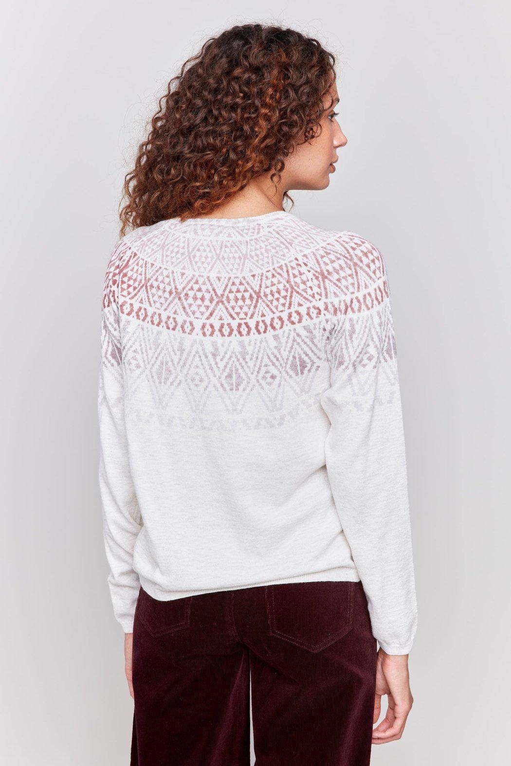 Mauve Fair Isle Sweater Product Image