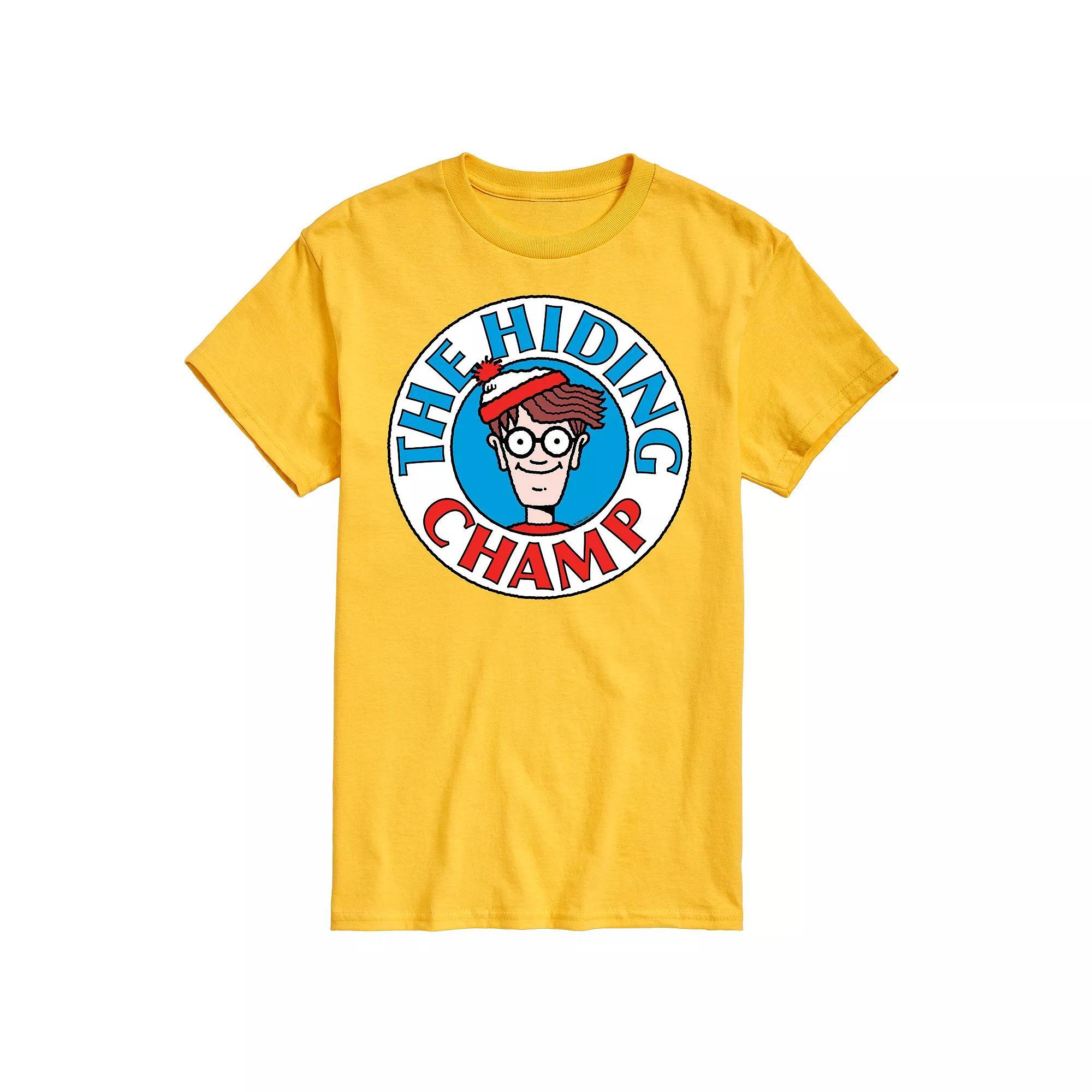 Men's Where's Waldo The Hiding Champ Graphic Tee,  Product Image
