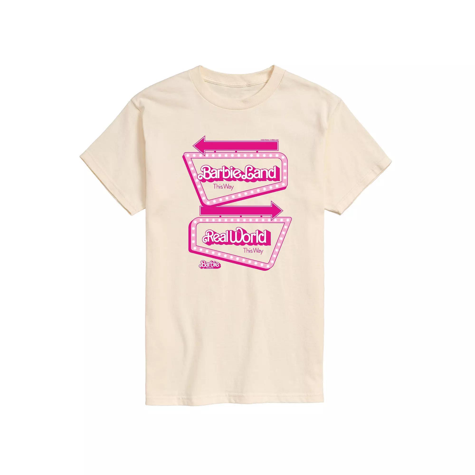 Men's Barbie™ The Movie Barbieland Graphic Tee, Size: Small, Ivory Product Image