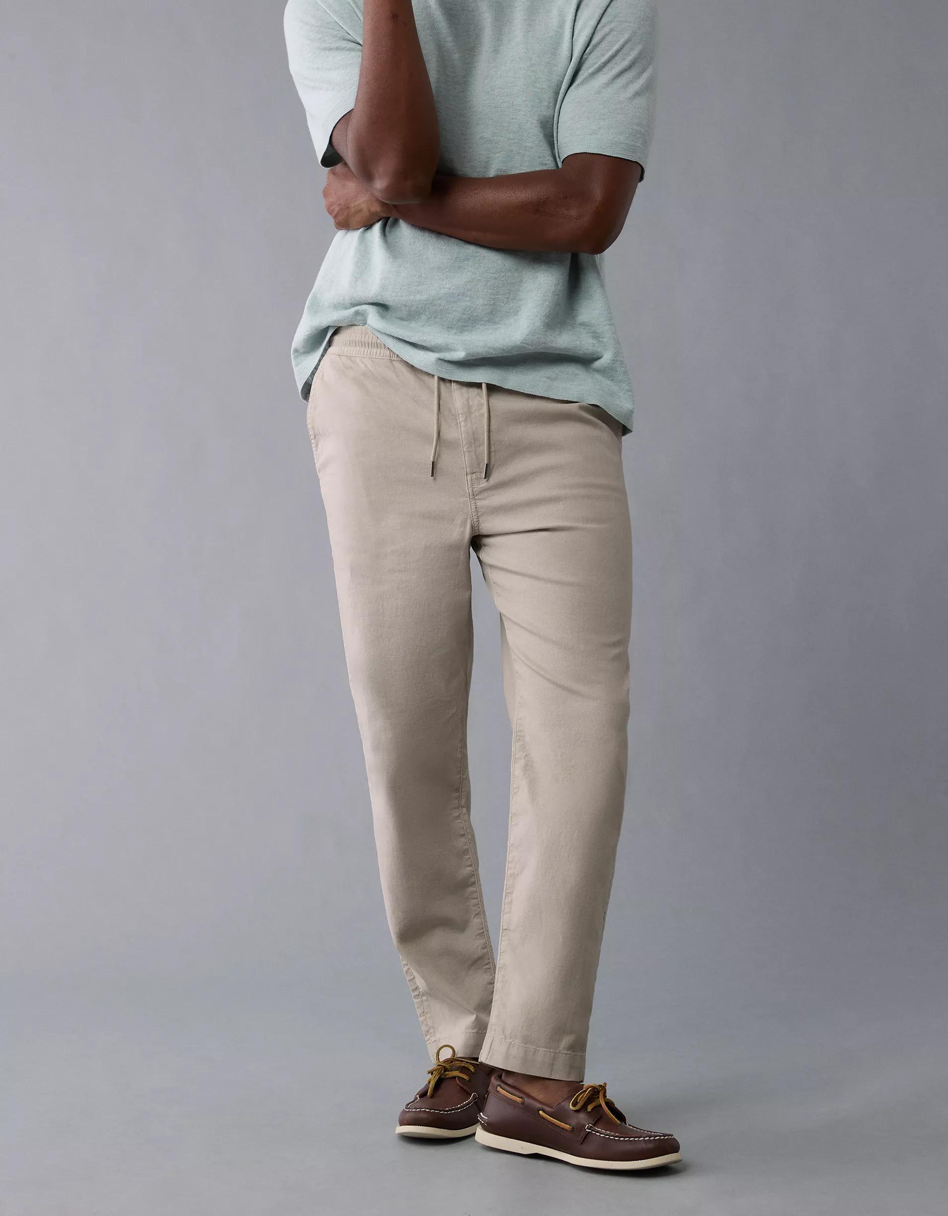 AE Flex Linen-Blend Athletic Fit Pull-On Pant Product Image