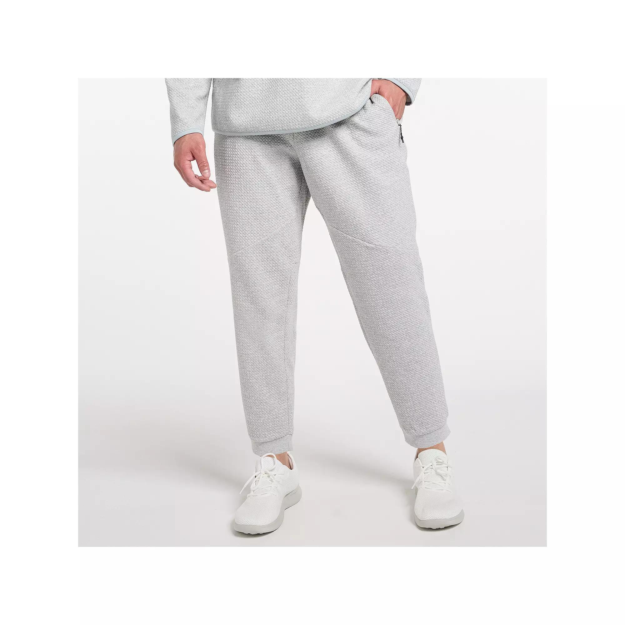 Big & Tall FLX Textured Fleece Joggers, Men's, Size: 3XL Tall, Flint Gray Grey Product Image