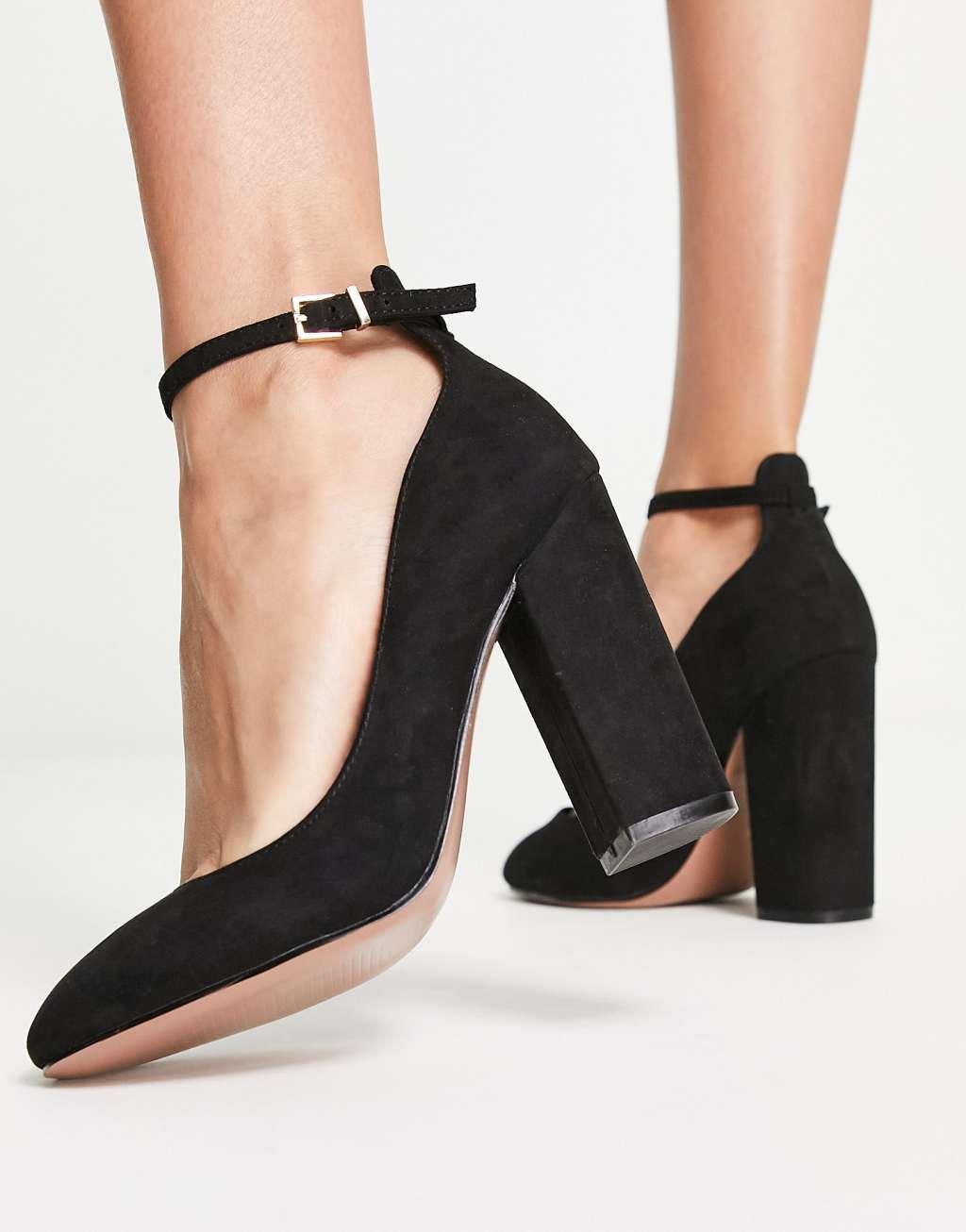 ASOS DESIGN Placid high block heels Product Image