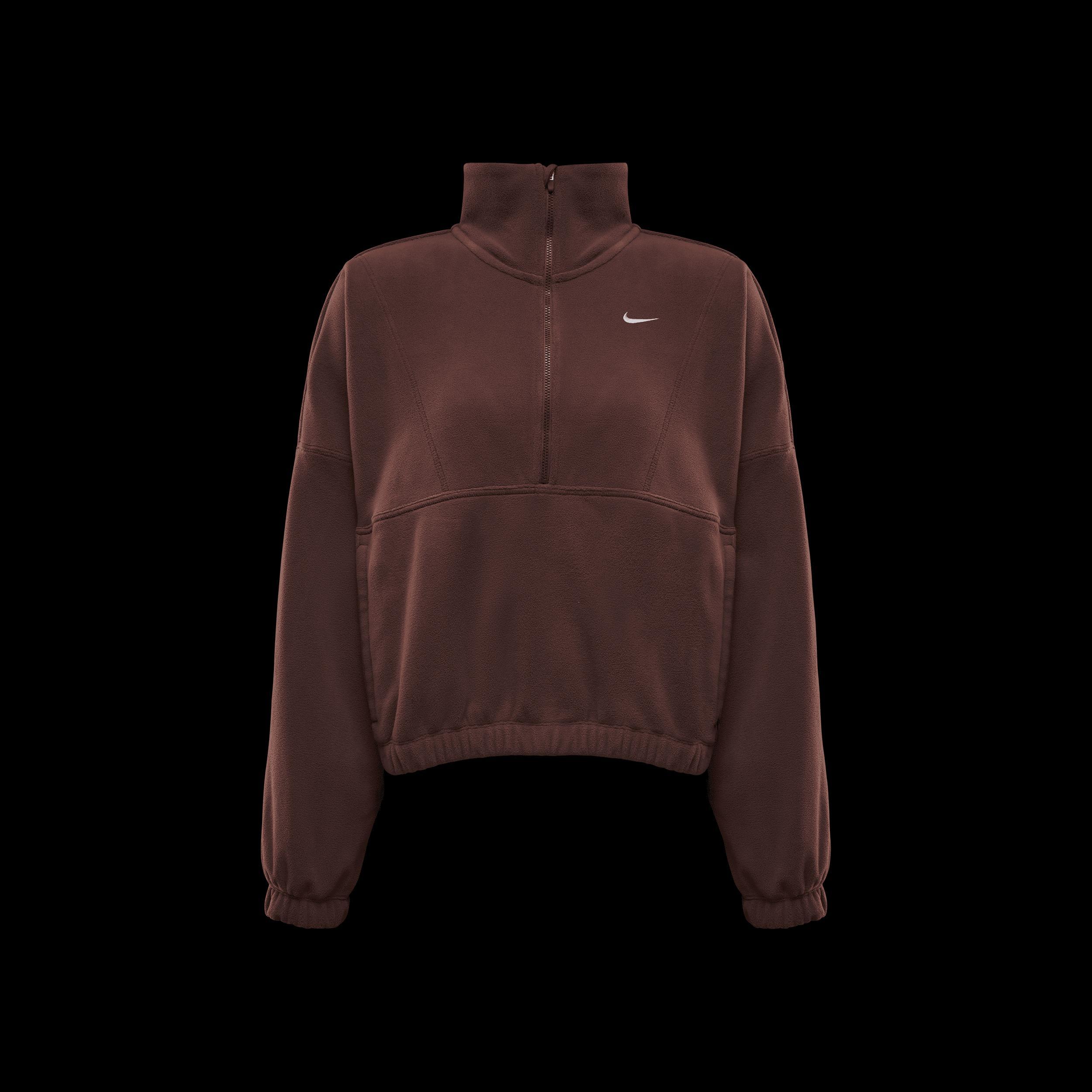 Nike One Women's Therma-FIT Oversized 1/2-Zip Fleece Top Product Image